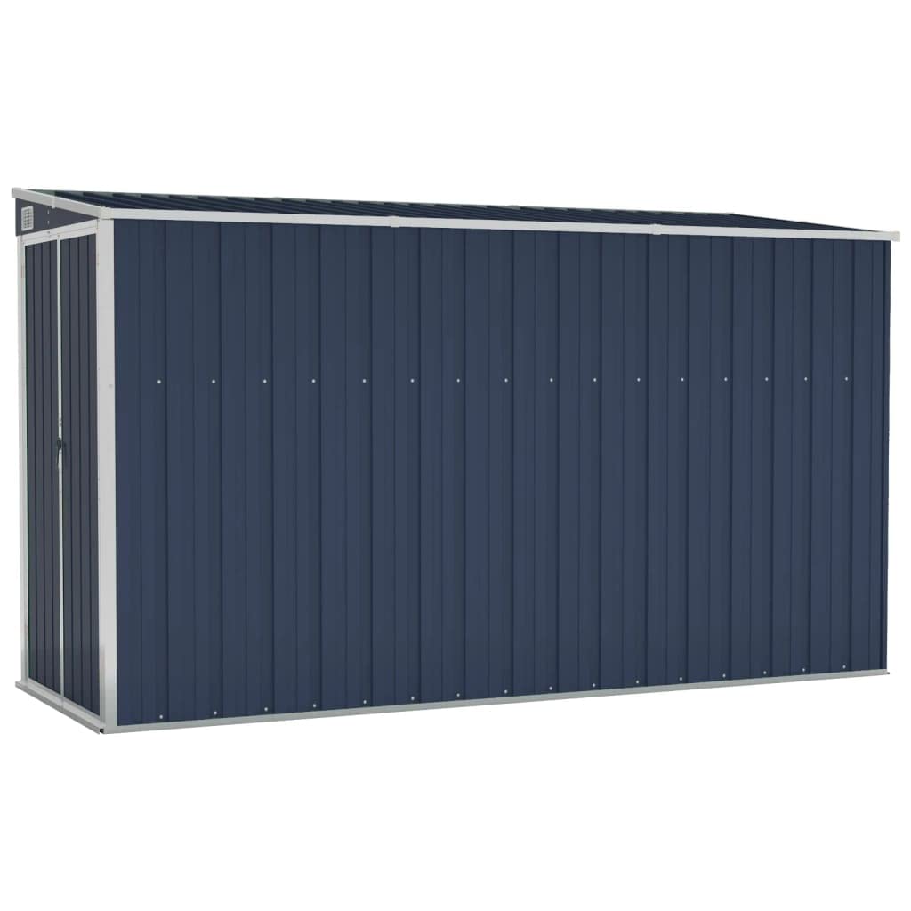 vidaXL Wall-mounted Garden Shed Anthracite 46.5x113.4"x70.1" Steel"