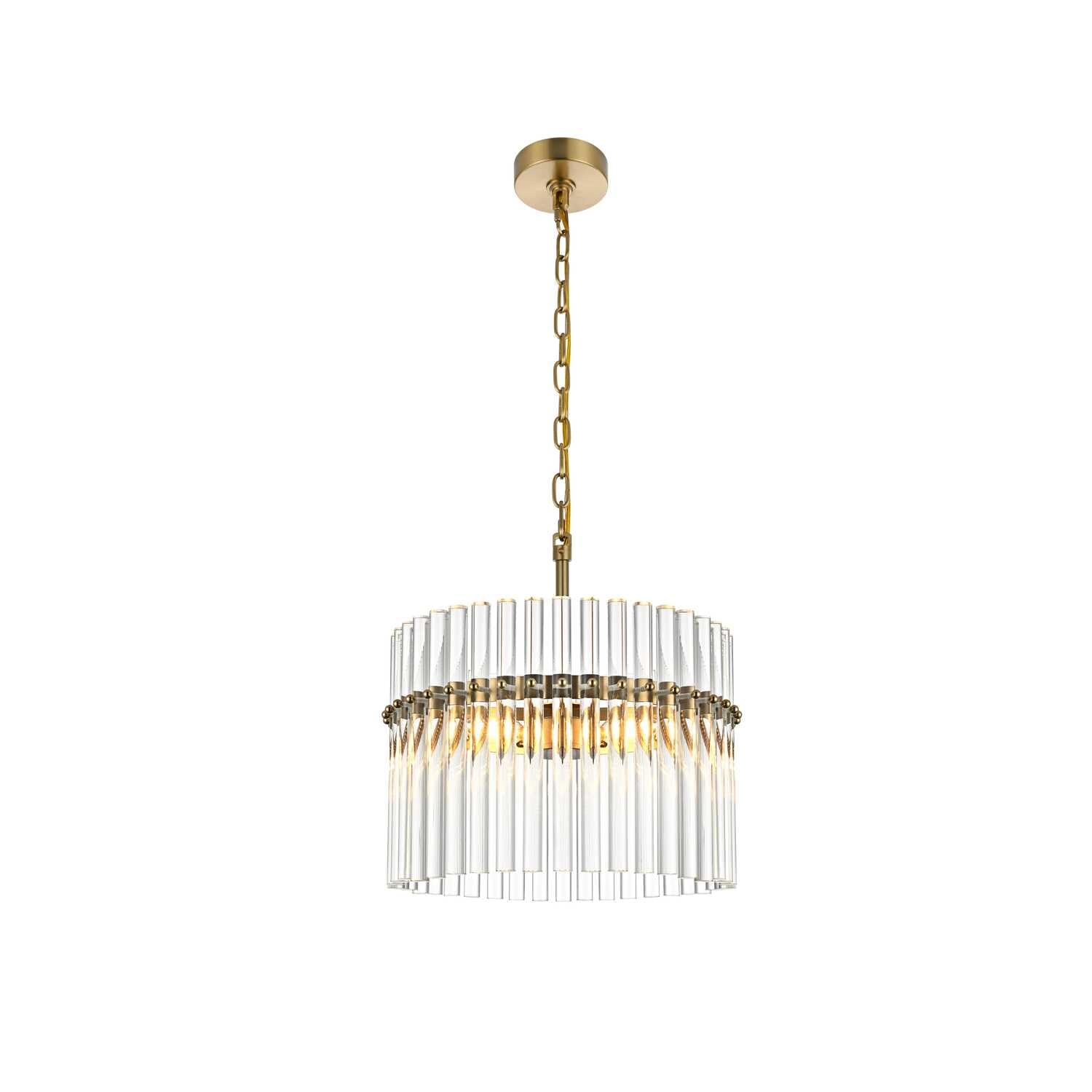 Paulina 16 inch Chandelier in Satin Gold
