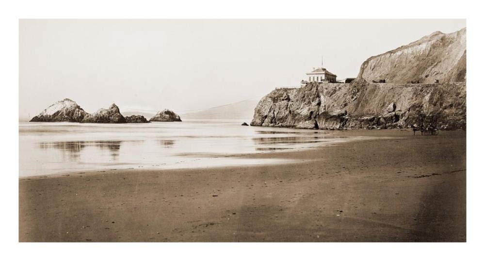 The Cliff House from the Beach, San Francisco, California, 1868-1870-Paper Art-26x14”
