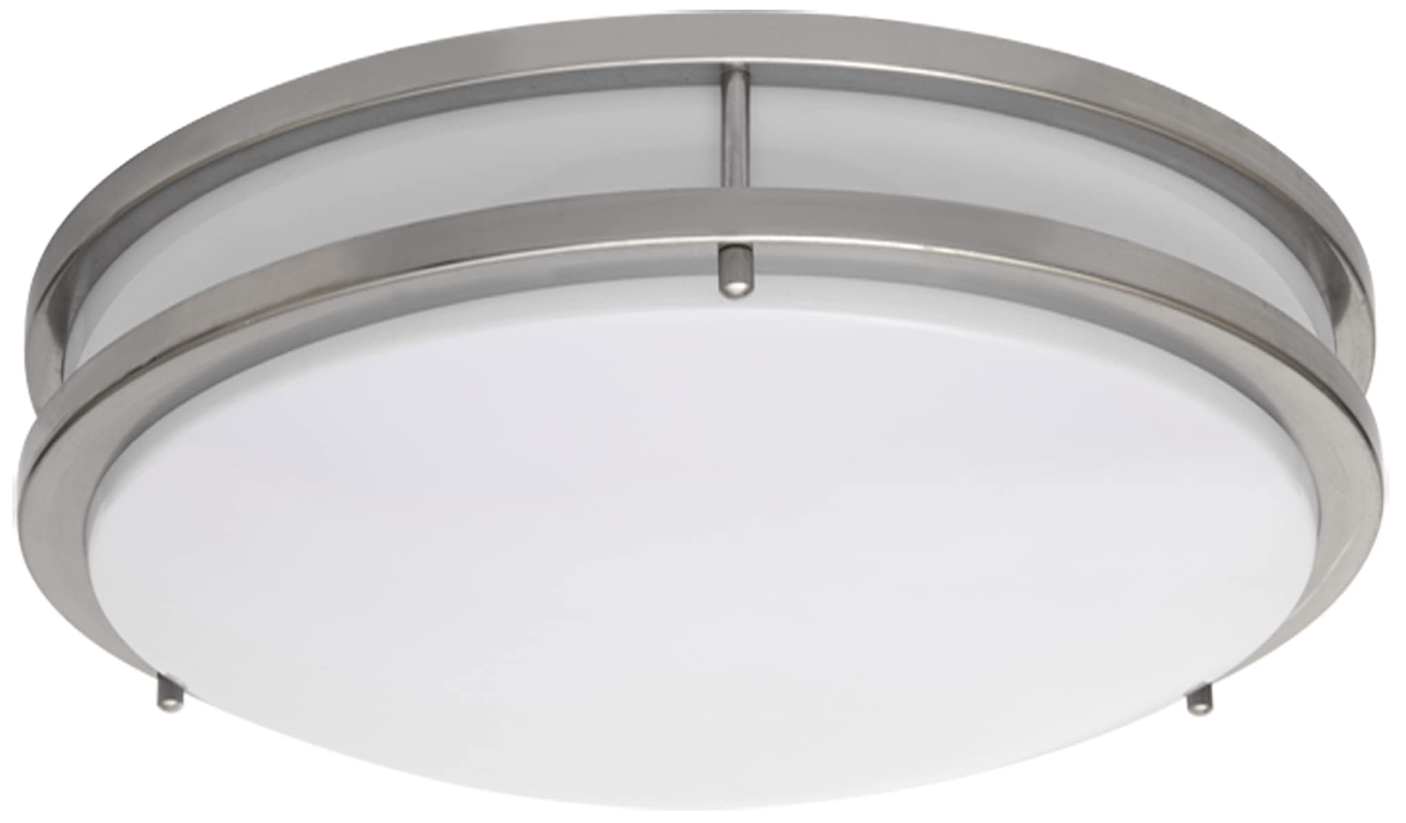 10 LED flush mount fixture.Die-Form-Cold-Rolled Steel housing. Plastic white diffuser. Dimmable.  Damp location