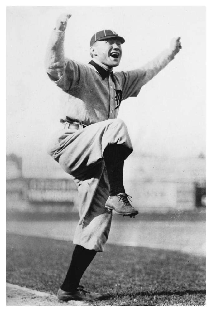 Cheering Baseball Player, 1909-Paper Art-34x50”