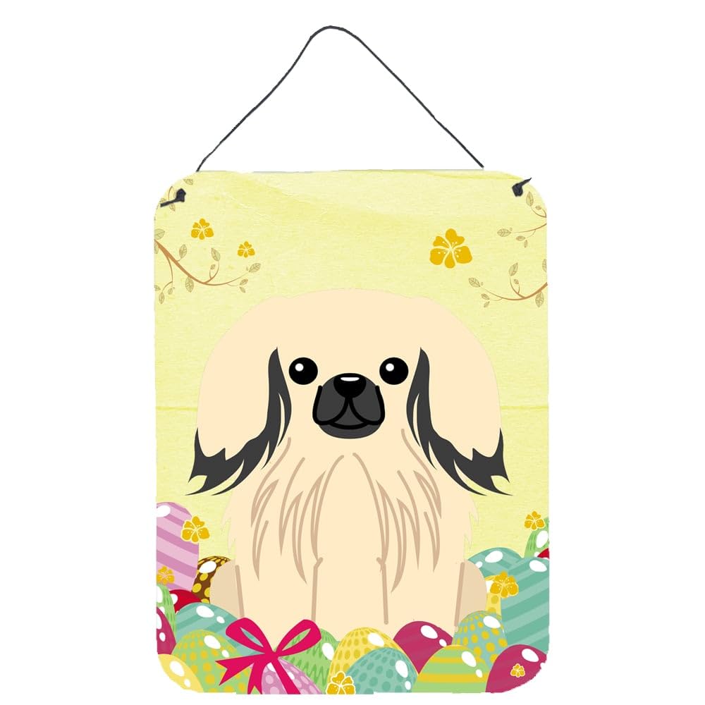 Easter Eggs Design with Dog Wall or Door Hanging Prints