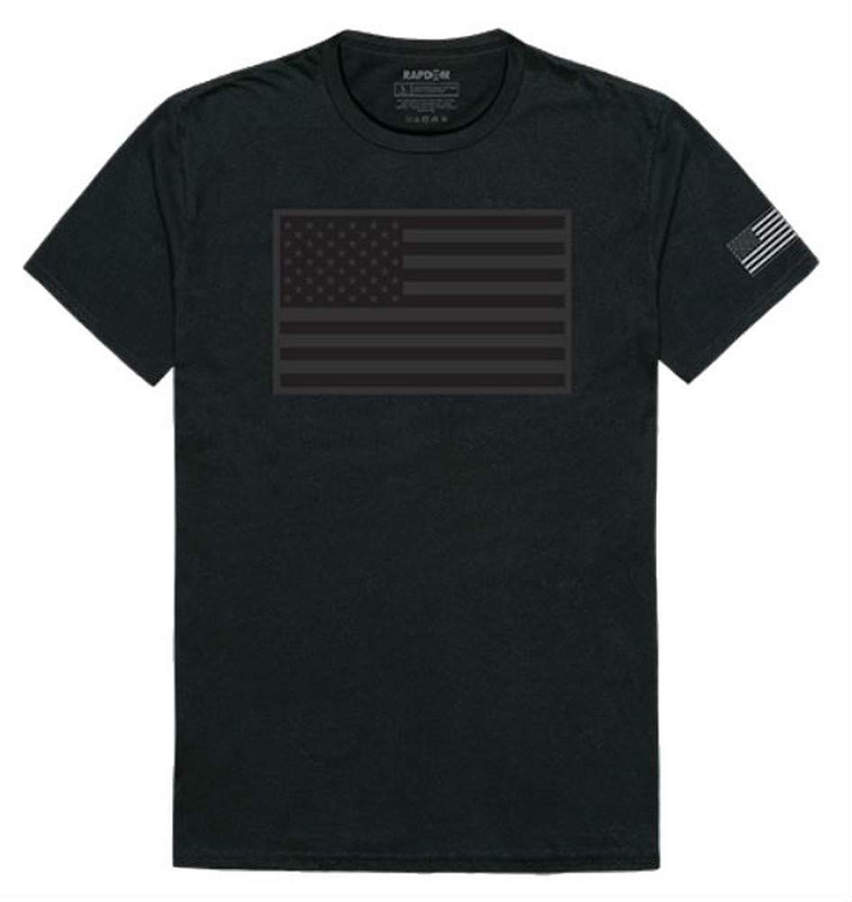 Tactical Graphic T, Tonal Flag, Black, XL