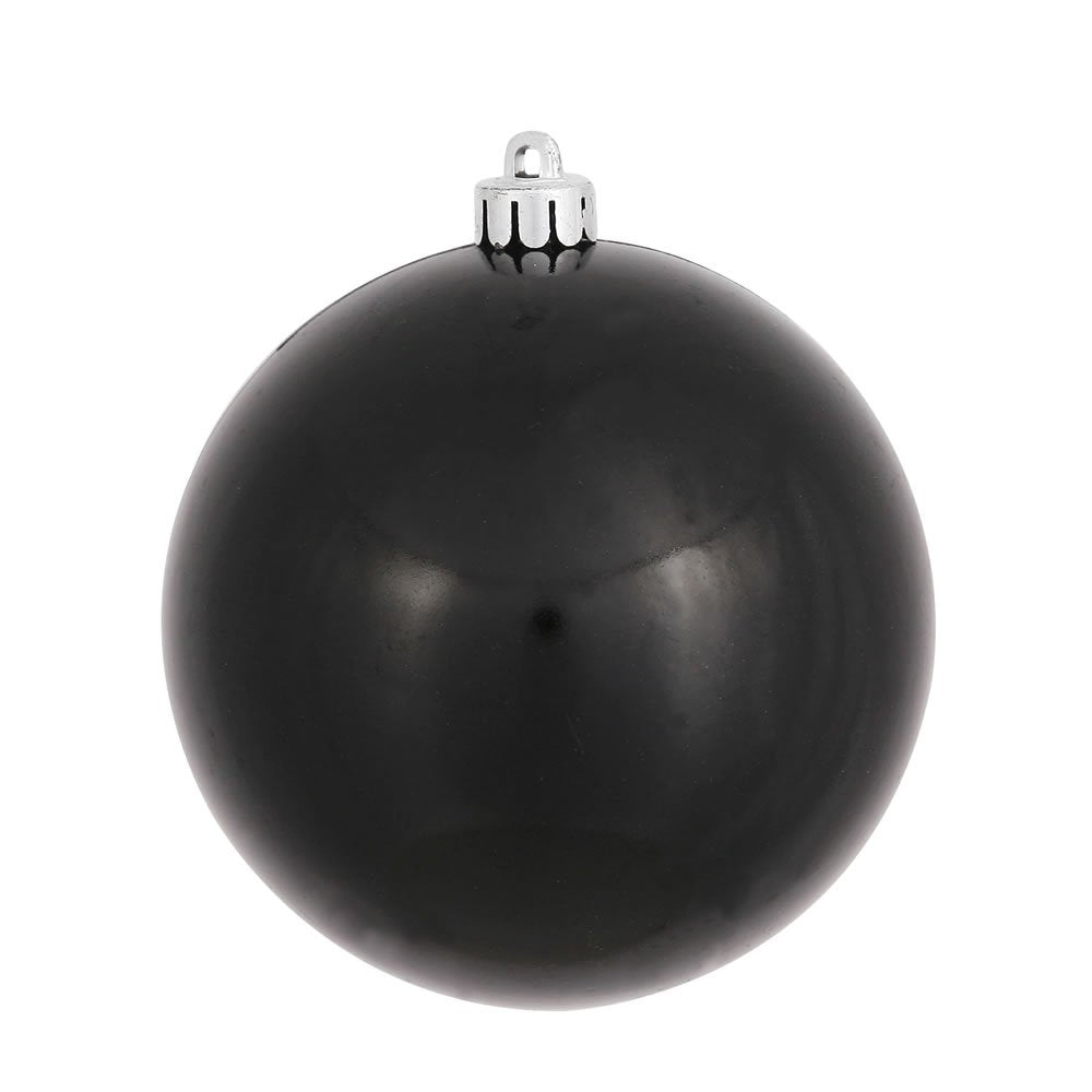 Casafoyer  4” Black Candy Ball UV Drilled 6/Bag - N591017DCV - (Pack Of 2)