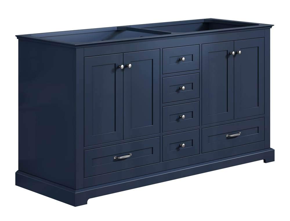 60 Navy Blue Vanity Cabinet Only