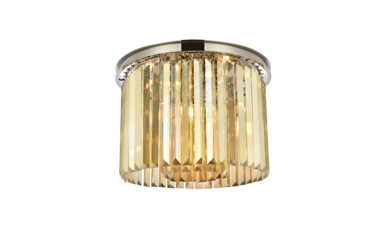 Urban Classics Sydney 6-Light Metal Royal Cut Flush Mount In Nickel