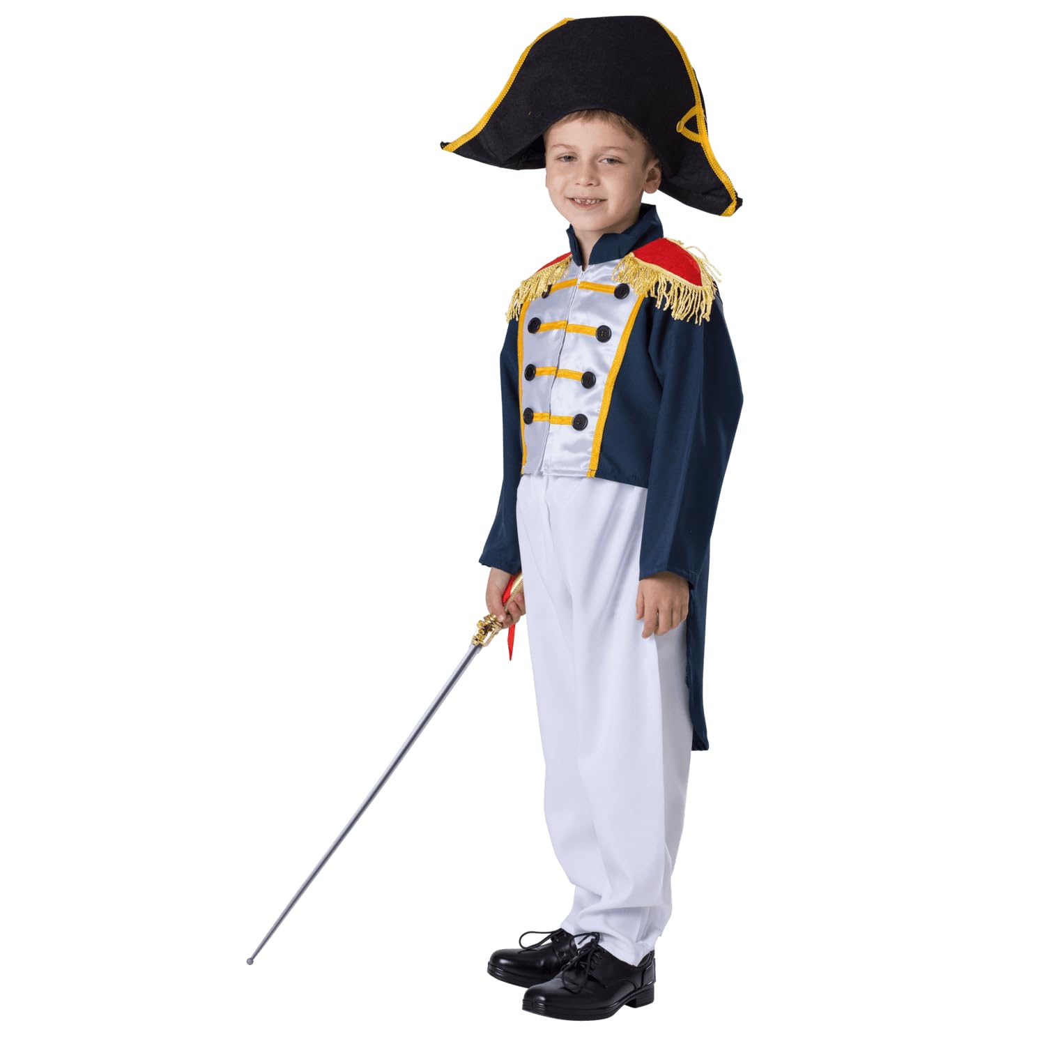 Colonial General Dress Up Costume Set - Small 4-6