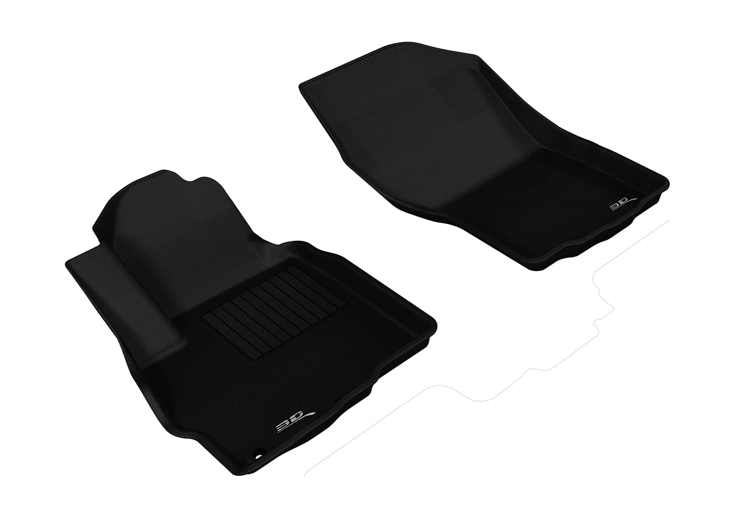 3D MAXpider MITSUBISHI OUTLANDER 2011-2020 KAGU BLACK R1