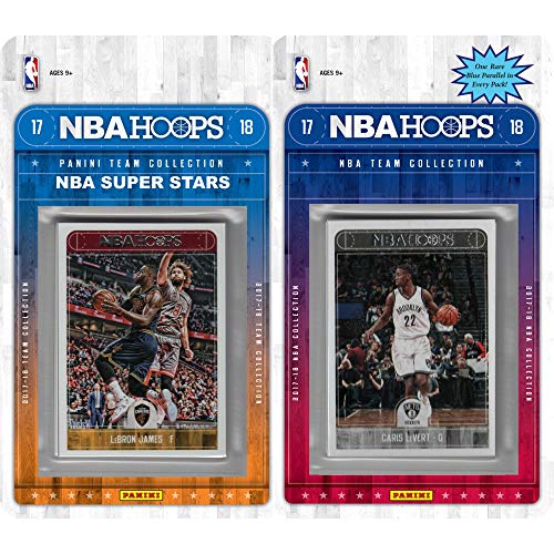 NBA Brooklyn Nets Licensed 2017-18 Hoops Team Set Plus 2017-18 Hoops All-Star Set