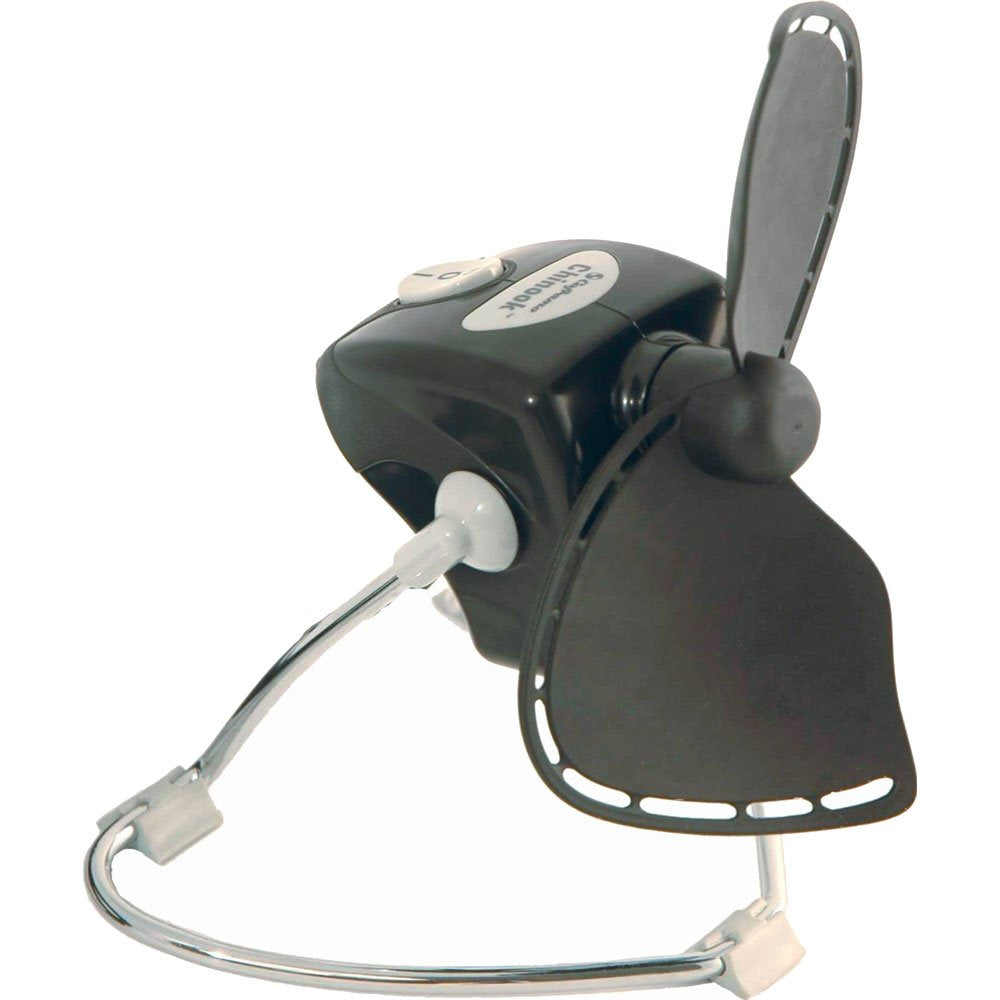 CAFRAMO CHINOOK 120VAC 2-SPEED 7 DESK FAN BLACK  6″ CORD