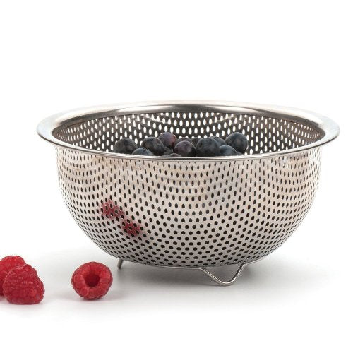 Rsvp Endurance Precisin Acero Inoxidable Perforadas Berry Colador, Pierced Stainless Steel (8023)