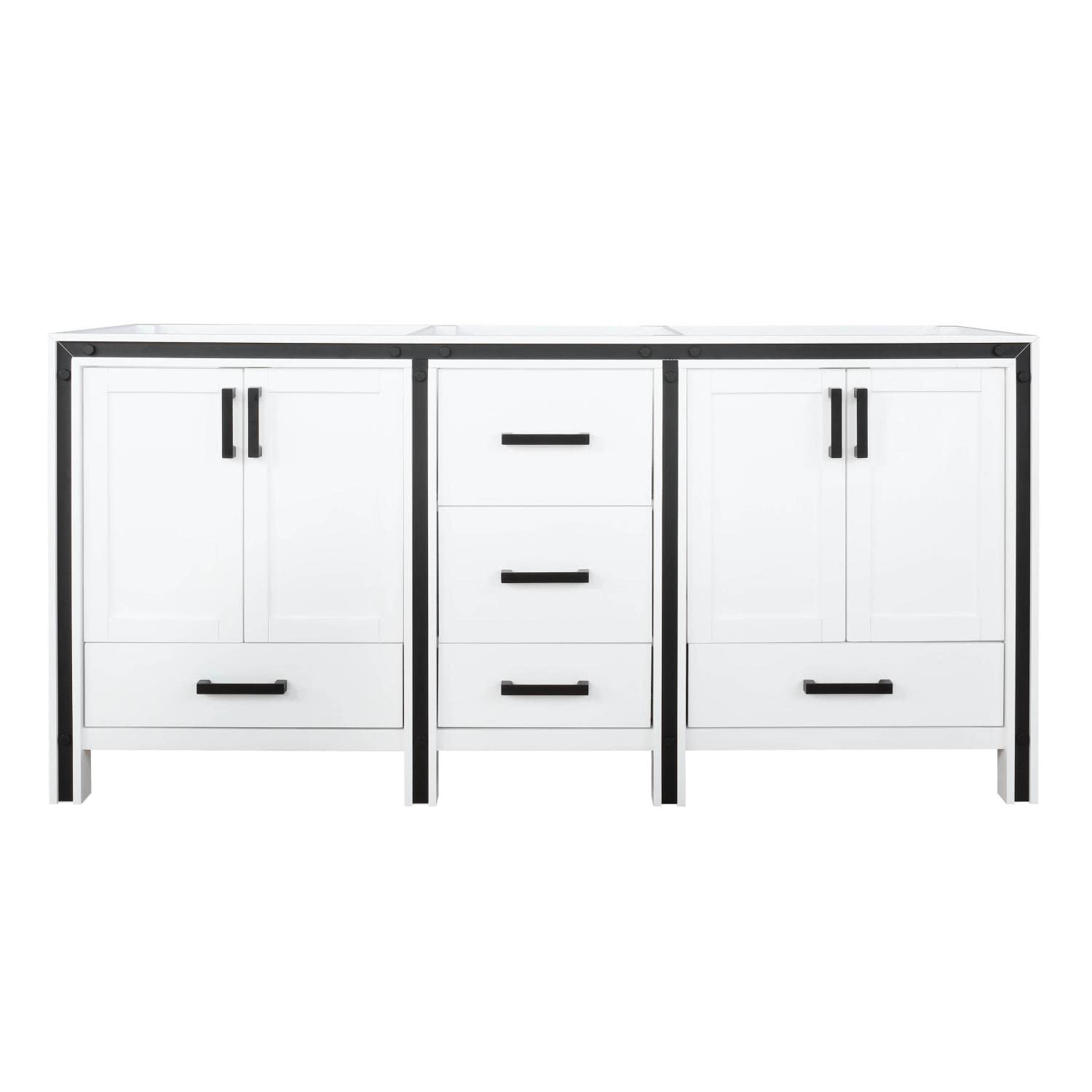 72 White Vanity Cabinet Only
