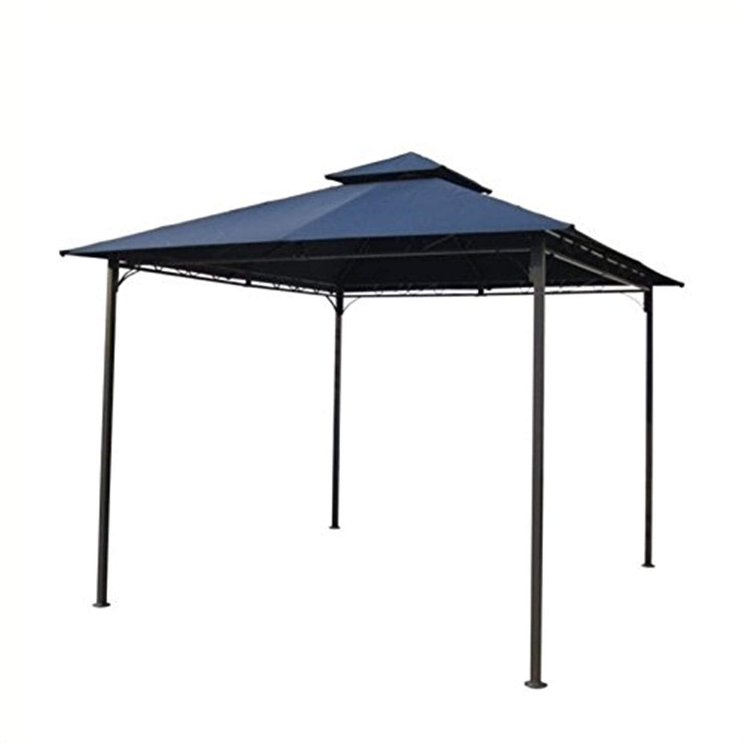 St. Kitts Vented Canopy Gazebo - Dark Grey/Navy Blue