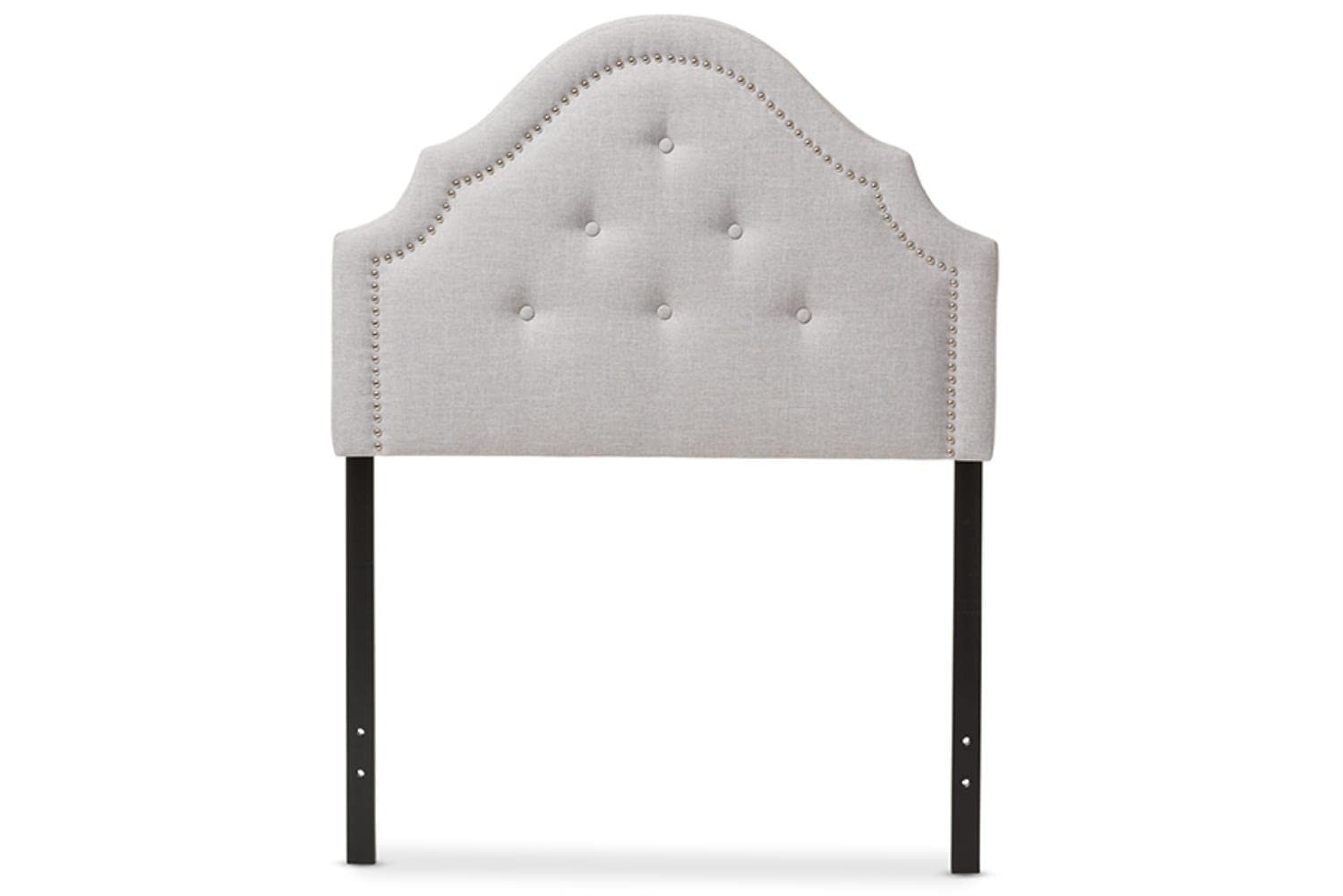 Baxton Studio Cora Modern And Contemporary Greyish Beige Fabric Upholstered Twin Size Headboard