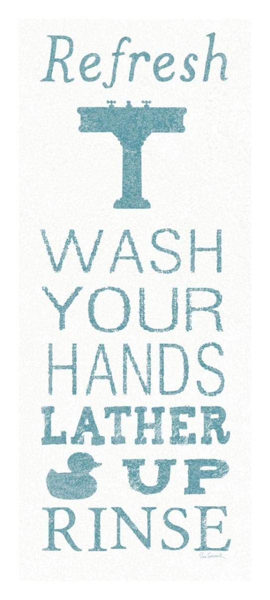 Hand Towel Sink -Paper Art-14x32″