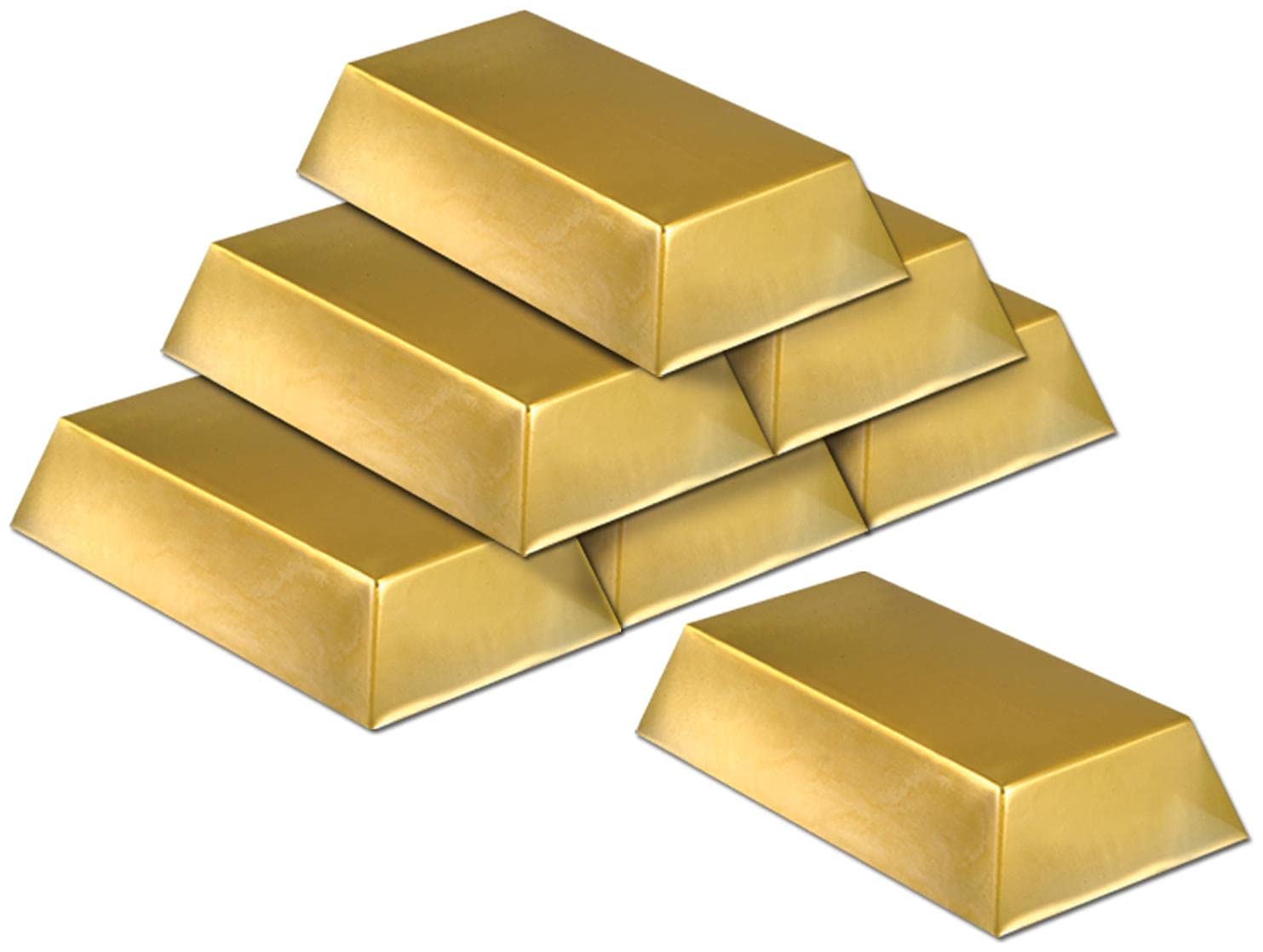Plastic Gold Bar Decorations