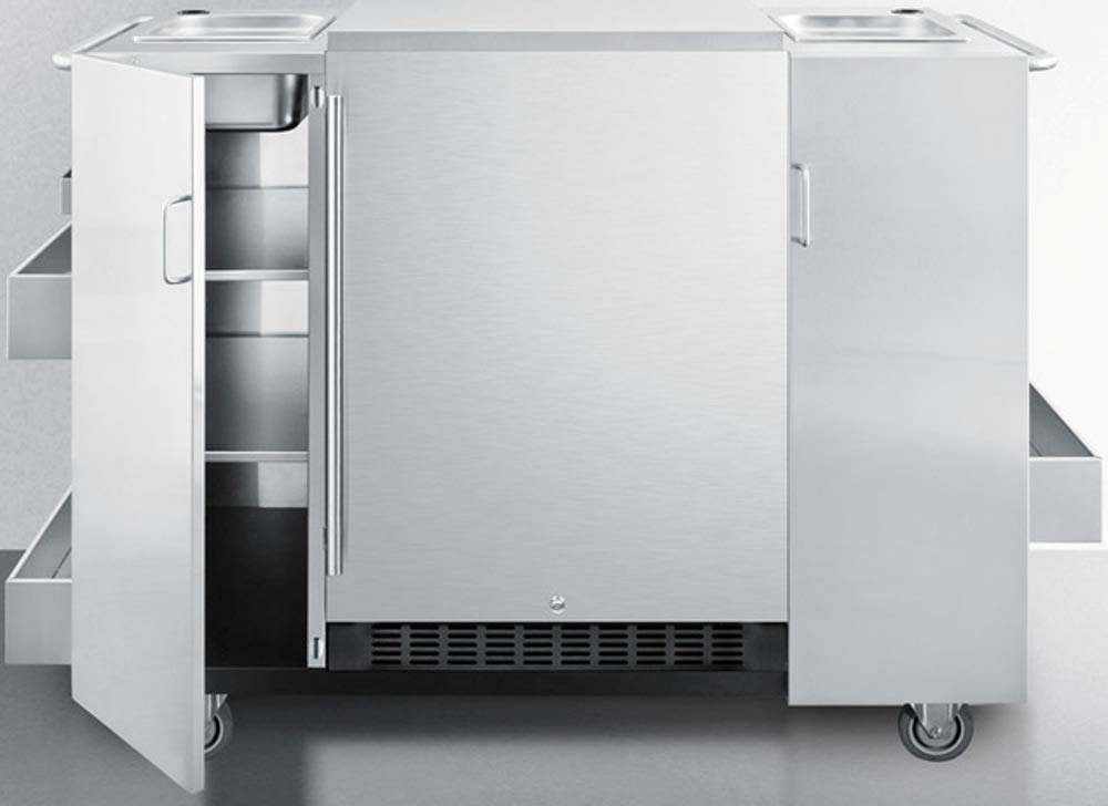 Outdoor Cart with Refrigerator