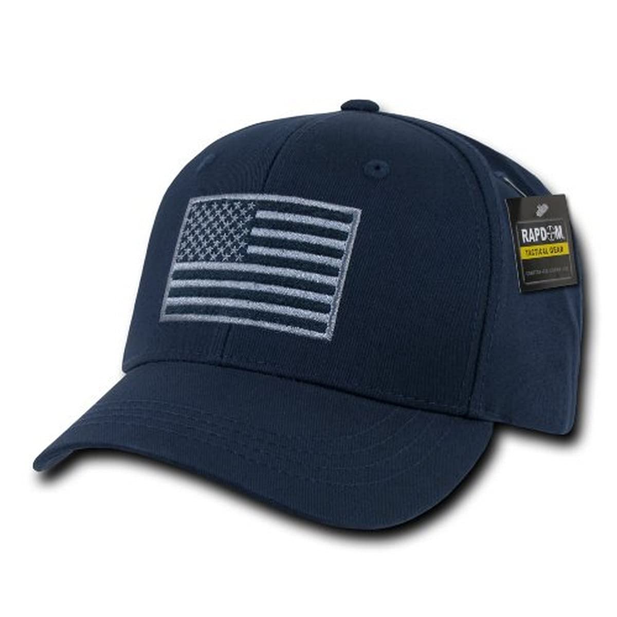 Embroidered Operator Cap, USA, Navy