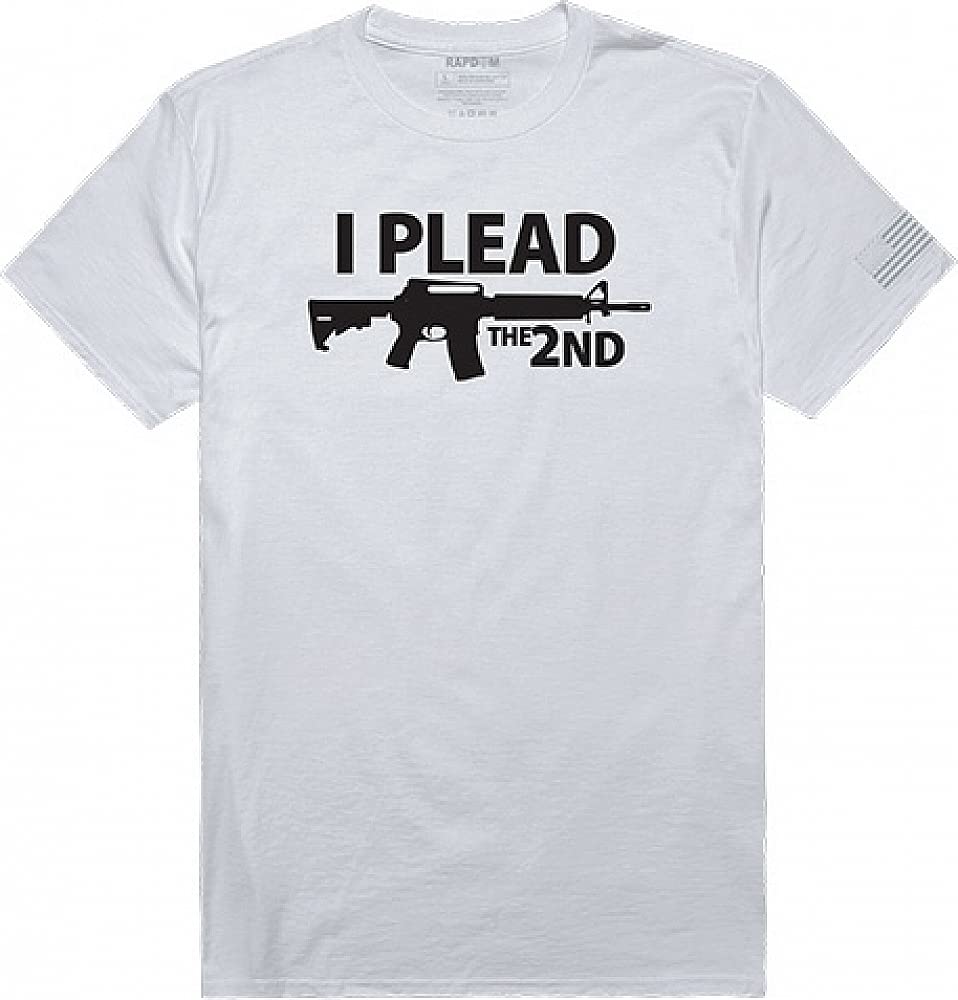 Tac. Graphic T, I Plead the 2nd, White, S