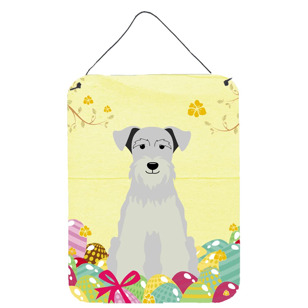 Easter Eggs Design with Dog Wall or Door Hanging Prints