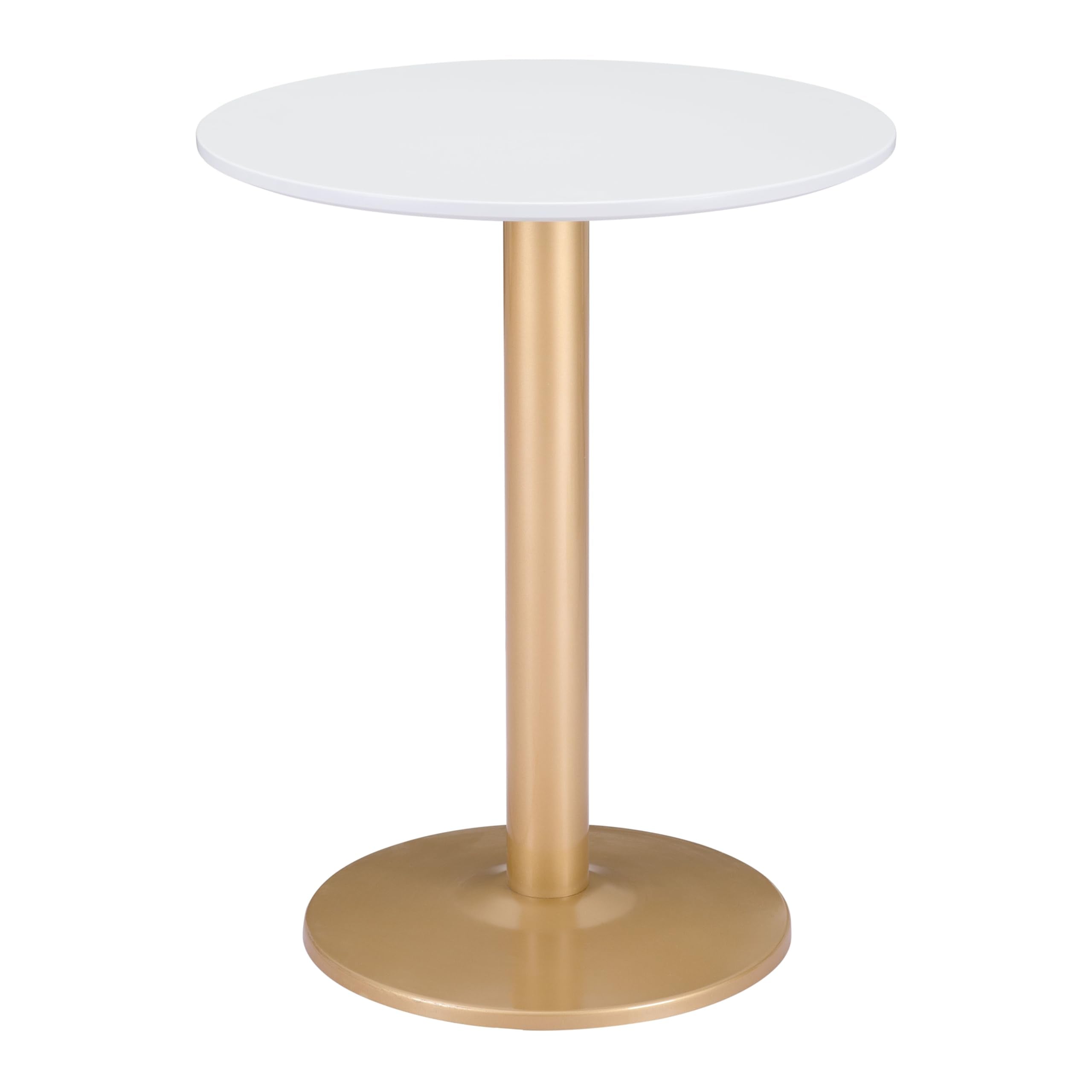 Zuo Alto Bistro Table White & Gold