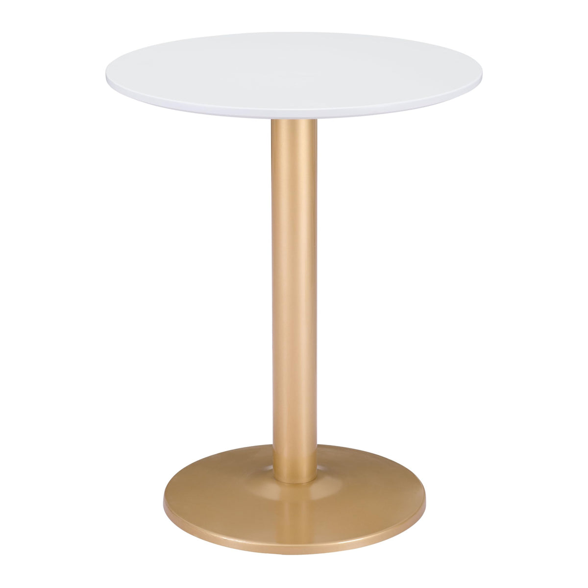 Zuo Alto Bistro Table White & Gold