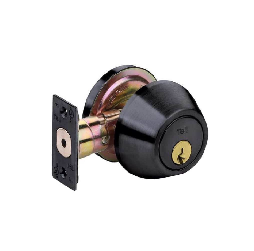 ENTRY KNOB&DEADBOLT MBLK (Pack of 1)