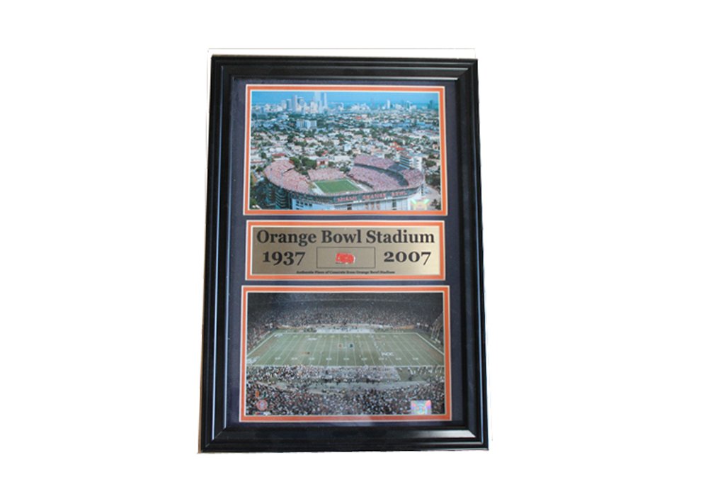 12x18 Game Used Frame - University of Miami