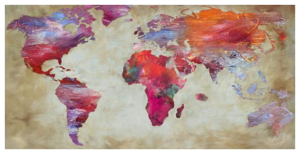 World in colors-Paper Art-62x32”