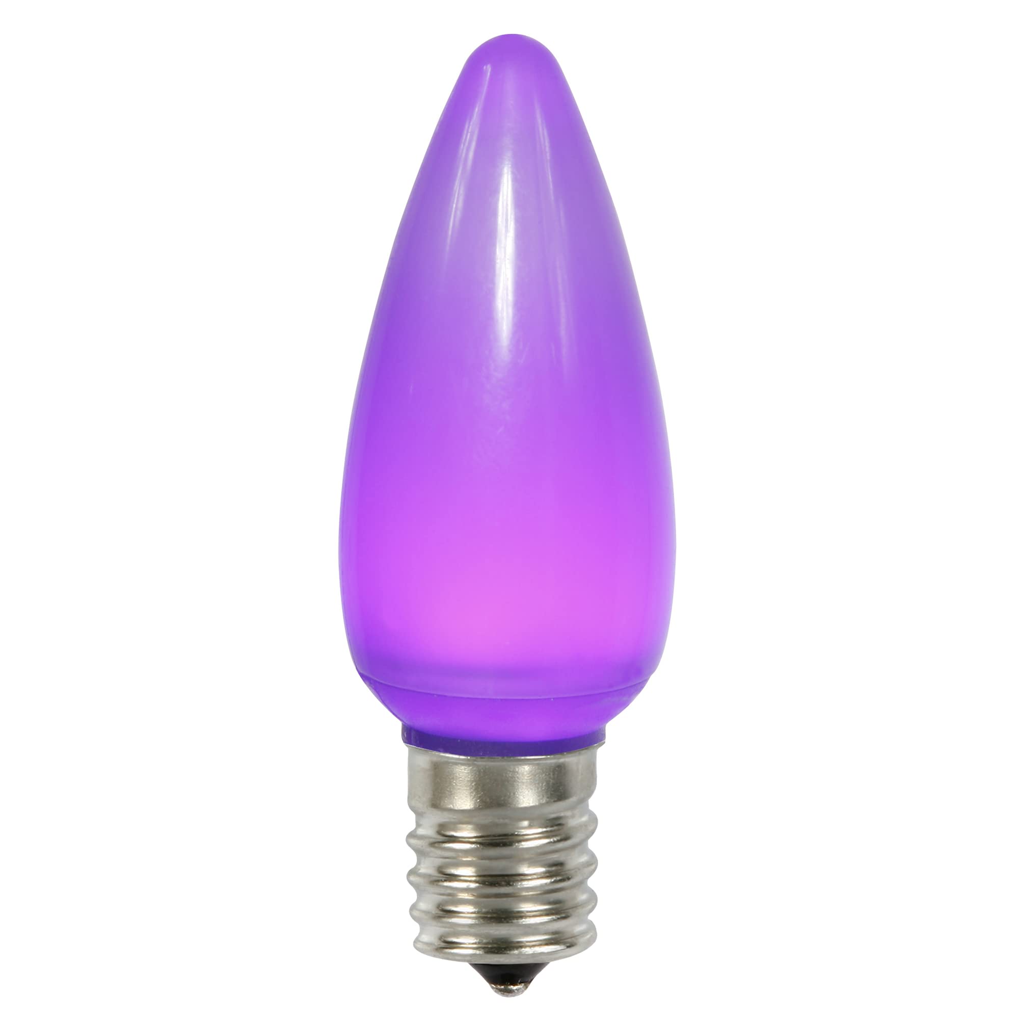 Casafoyer C9 Ceramic LED Purple Bulb - 25 Pack, Dimmable & Energy Efficient ( Pack of 2 )