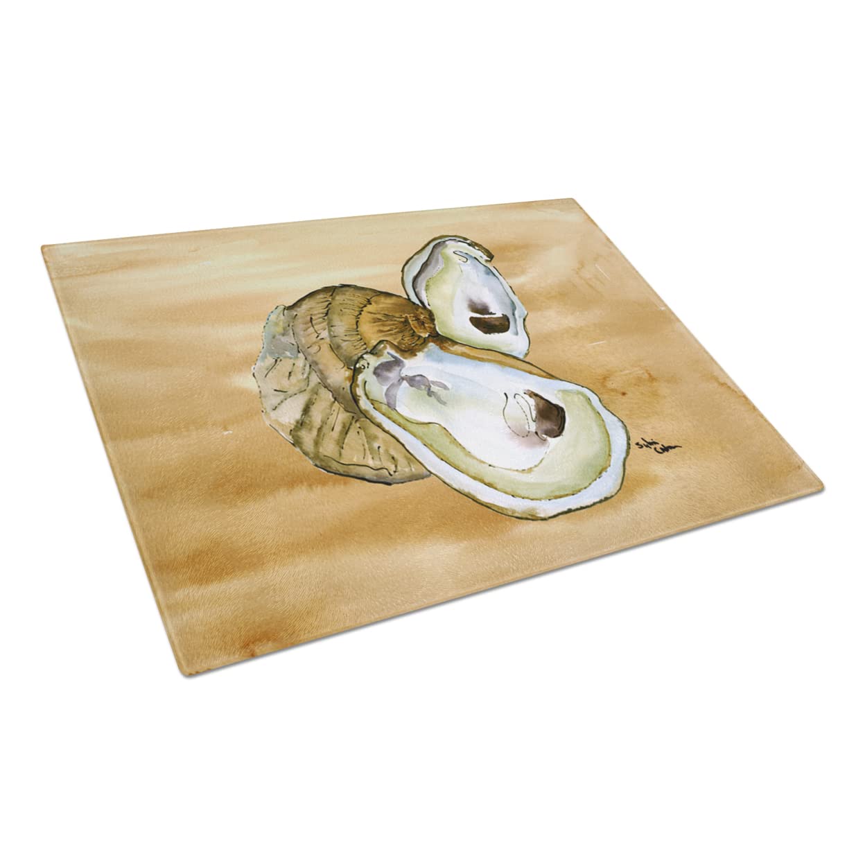 Oyster Glass Cutting Board Large