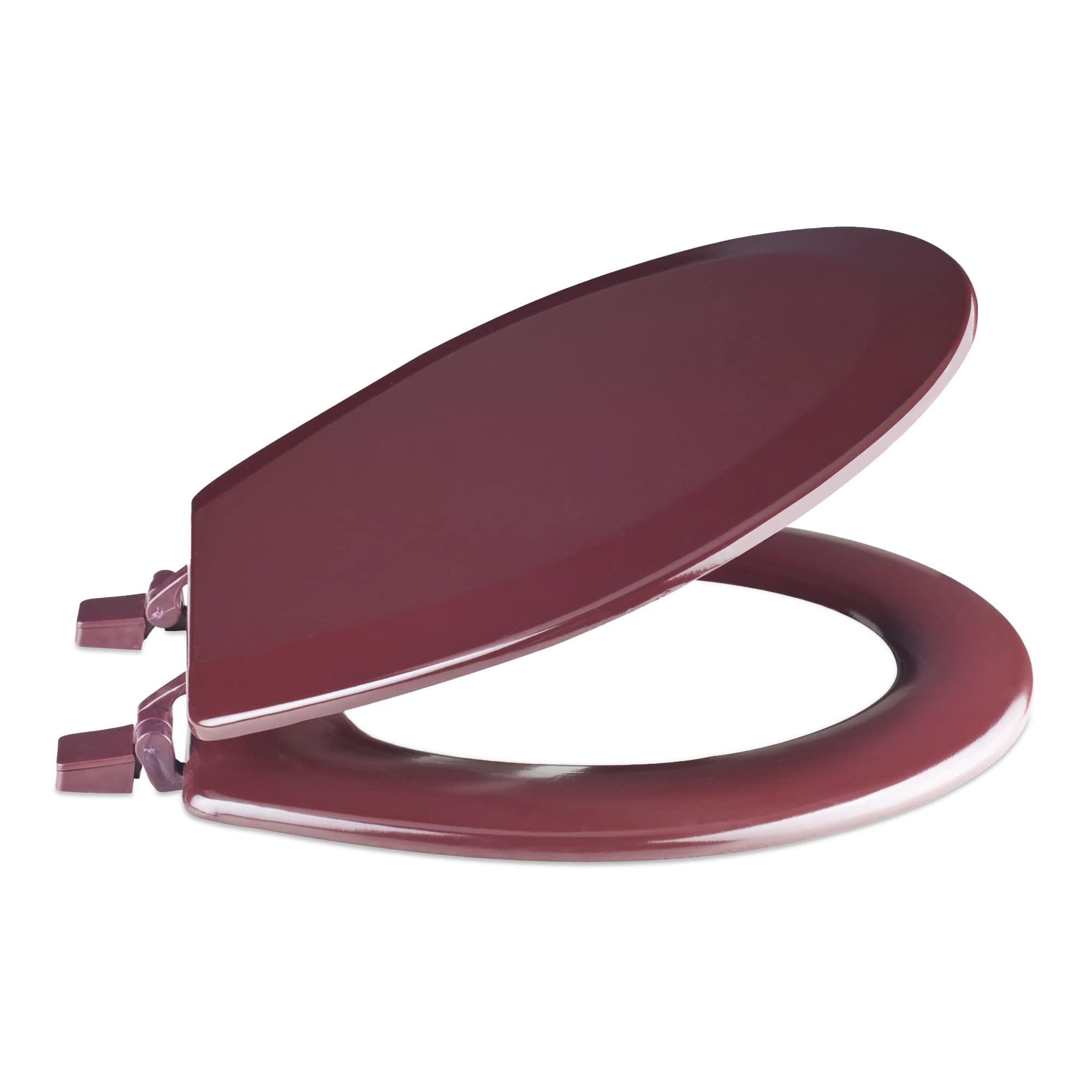 Fantasia 17 Inch Burgundy Standard Wood Toilet Seat
