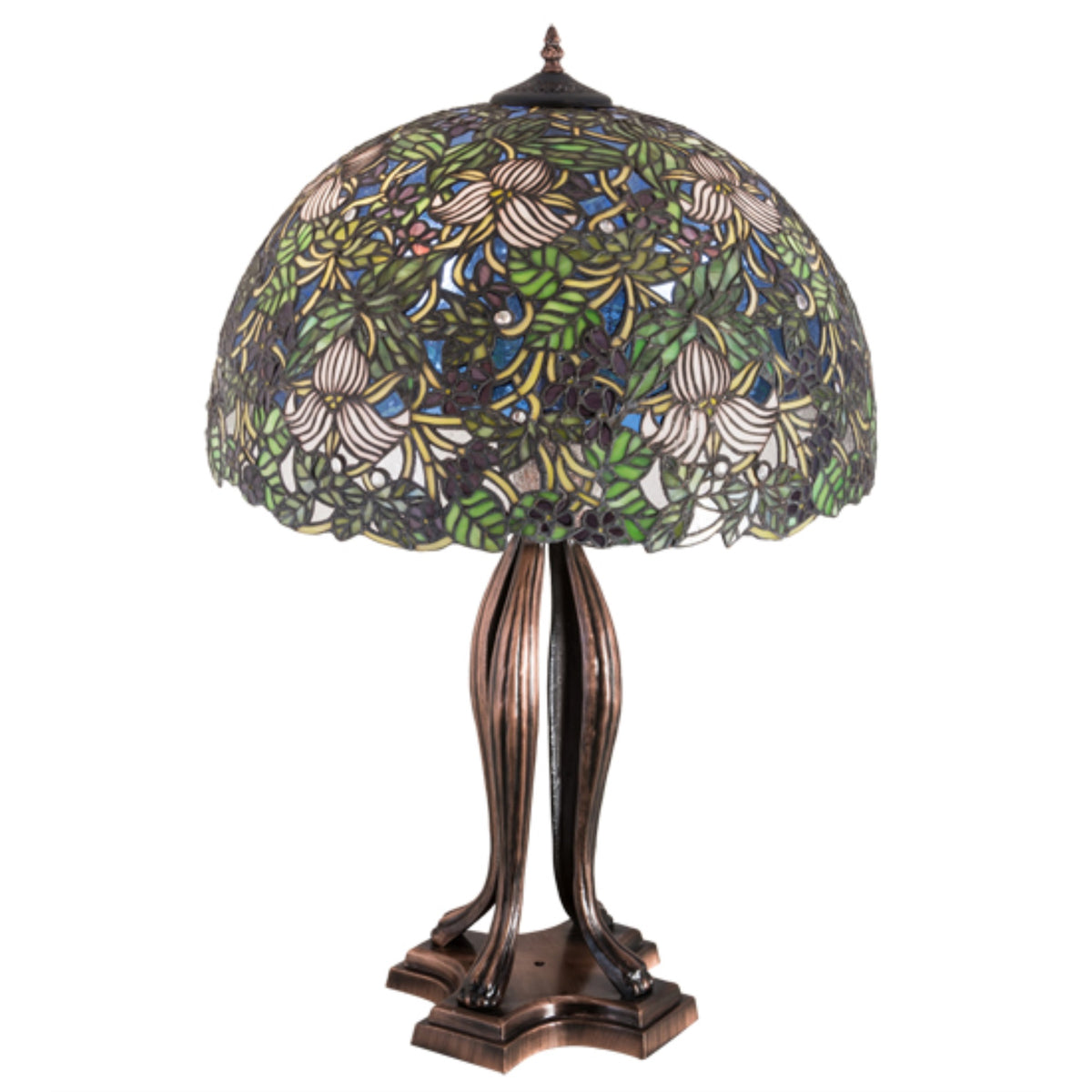 30'H Trillium & Violet Table Lamp
