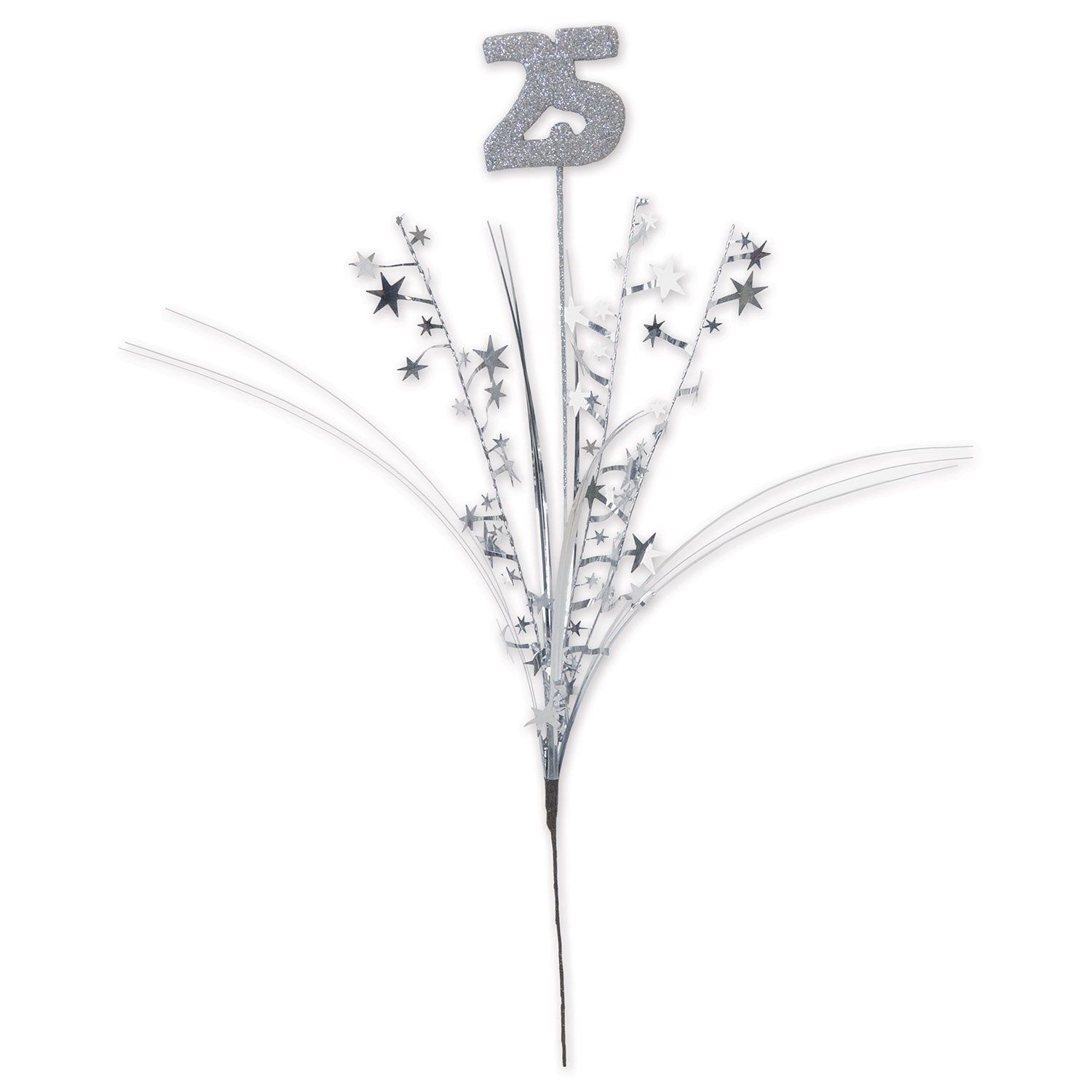 Glittered  25  Metallic Star Spray