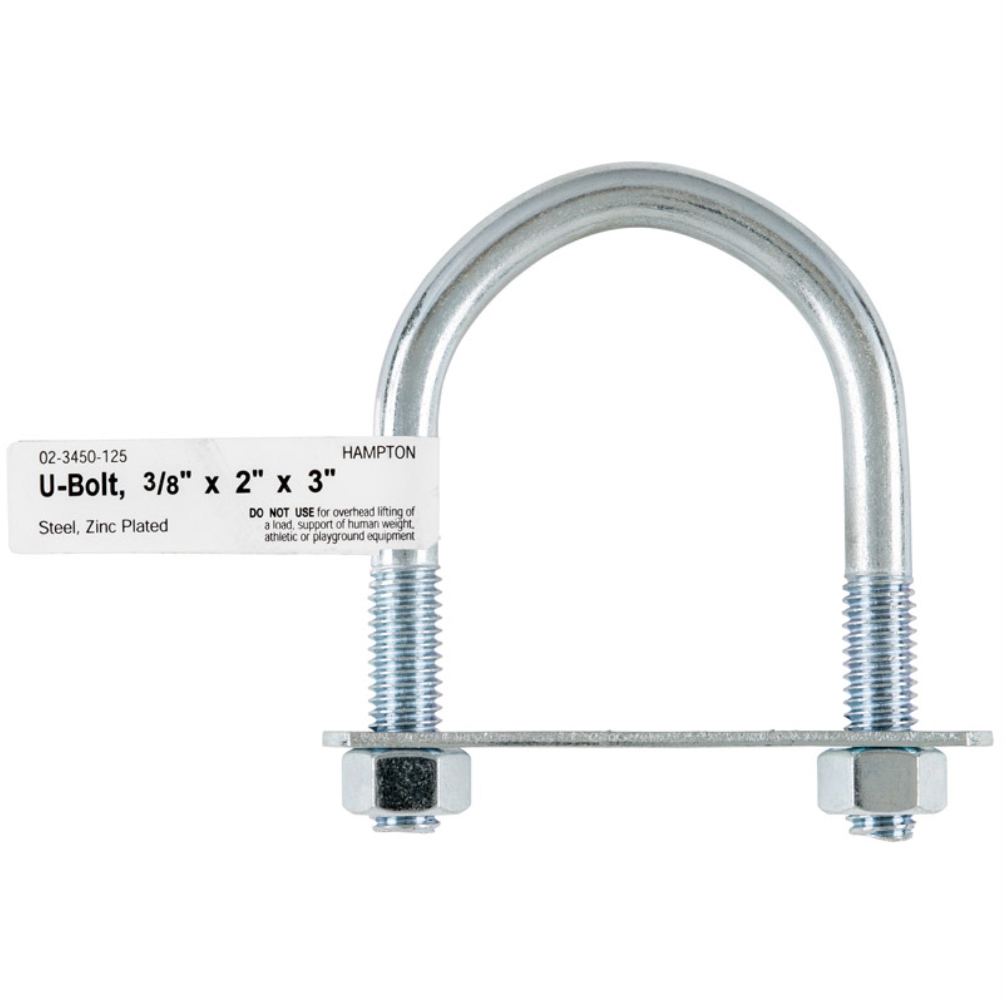 Bolt U 3/8X2X3 (Pack Of 10)