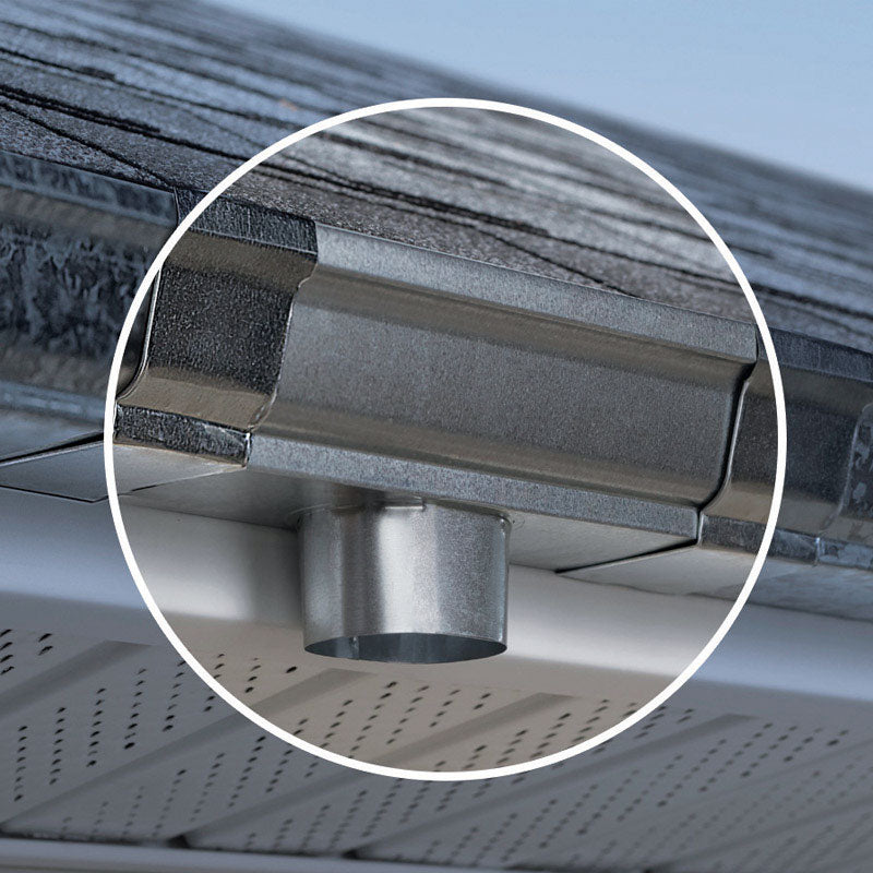 Downspout C Outlet Alum (Pack Of 1)