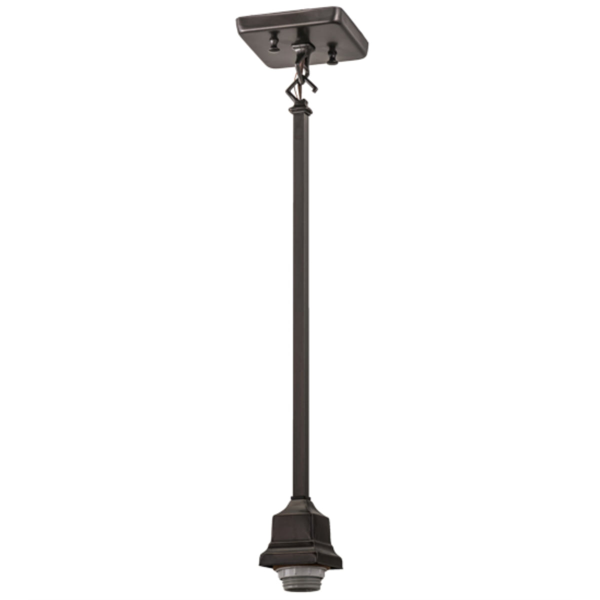 22'H Craftsman Brown On Brass 1 Lt Pendant Hardware