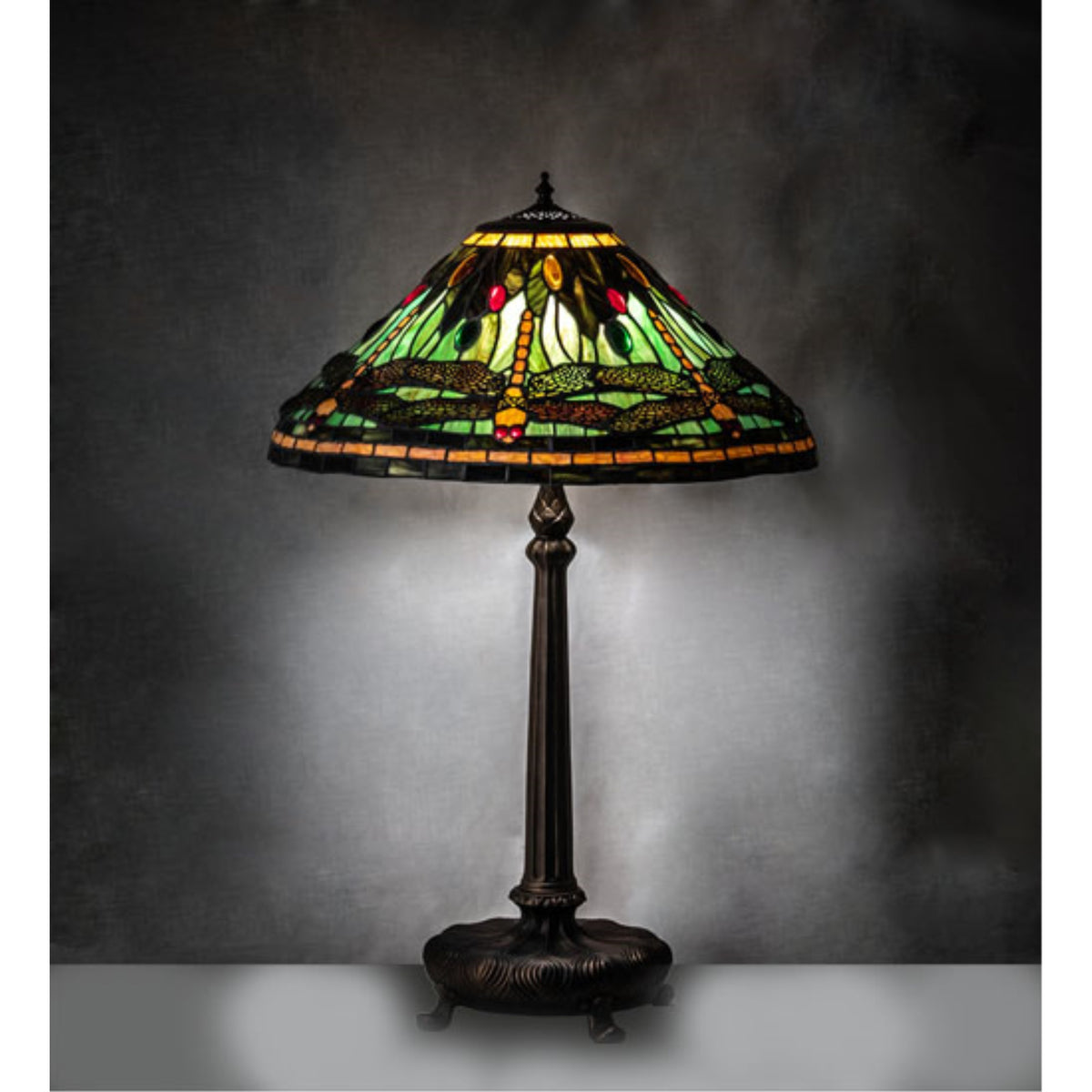 31' High Tiffany Dragonfly Table Lamp