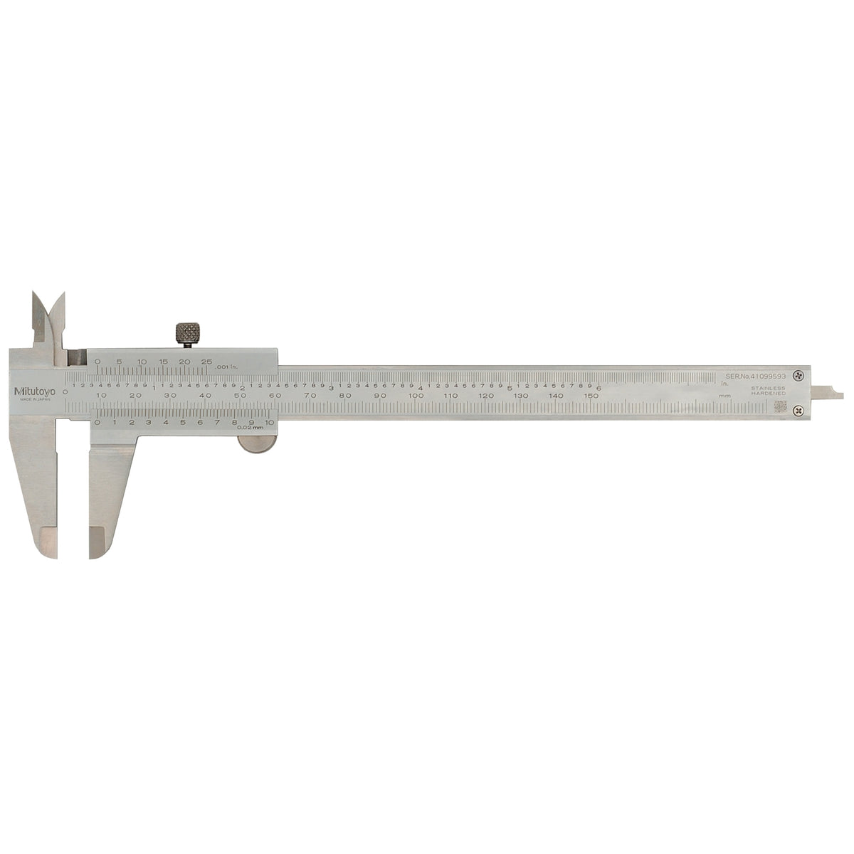 Vrn Cal, 150Mm/6 In, .02Mm/.001 In, Ds