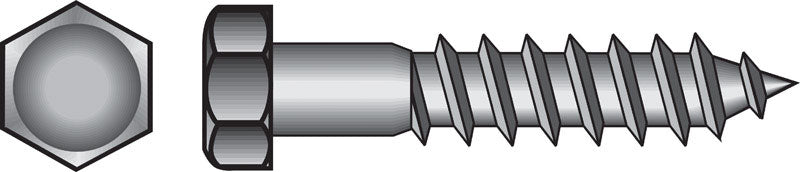 Hx Lag Scrw Z 3/8X5-1/2 (Pack Of 1)