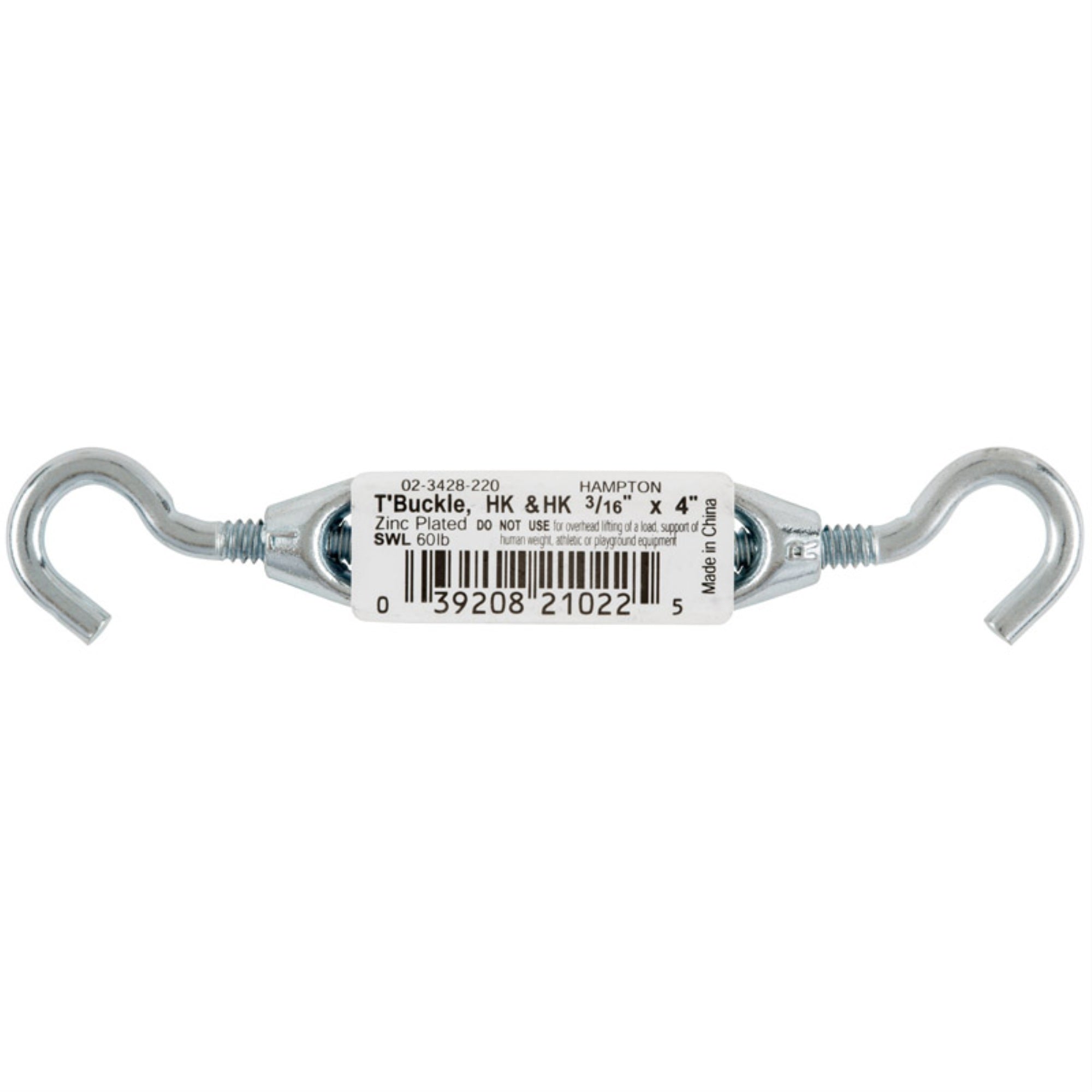 Turnbkl3/16X4Hkhk (Pack Of 10)