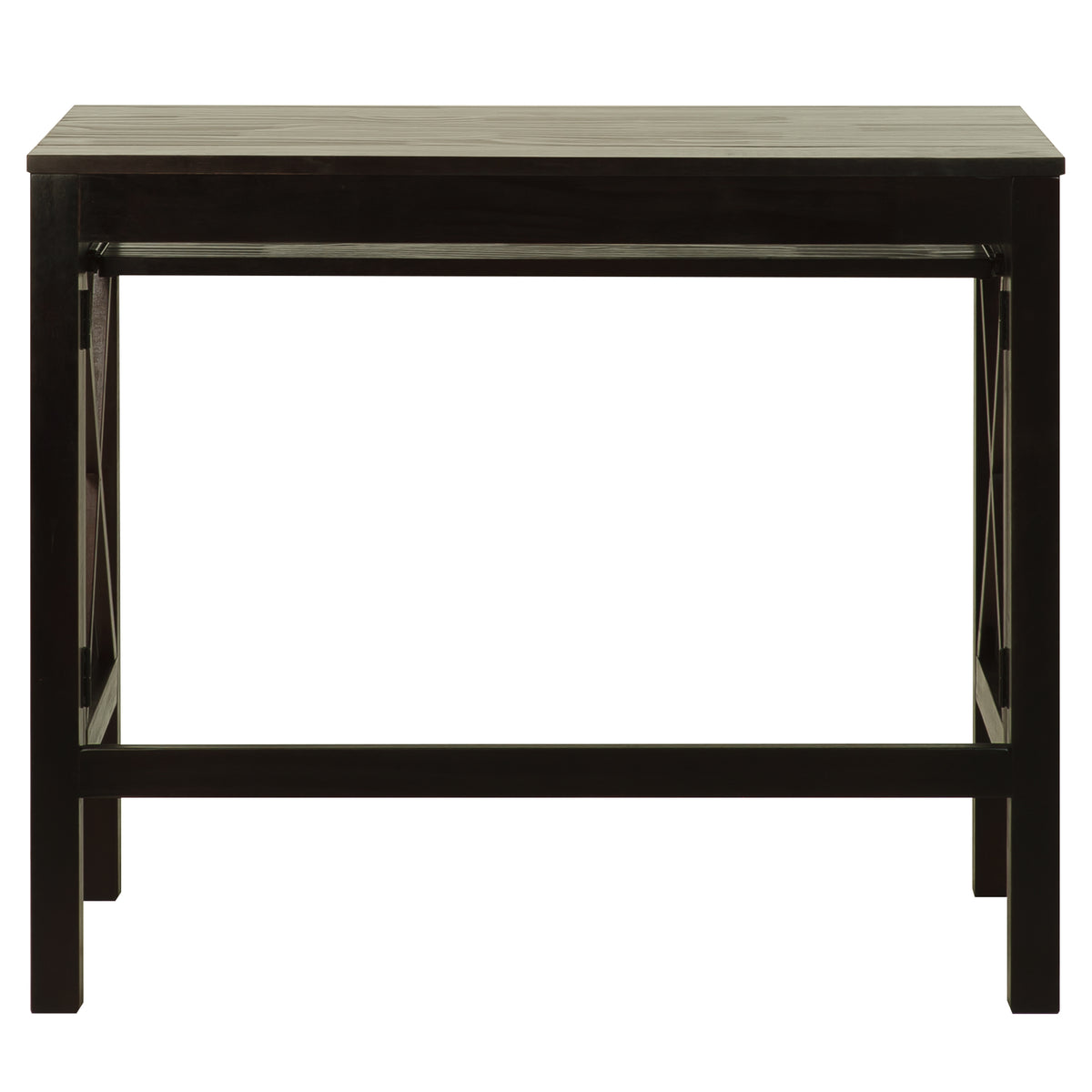 Montego Folding Desk With Pull-Out-Espresso