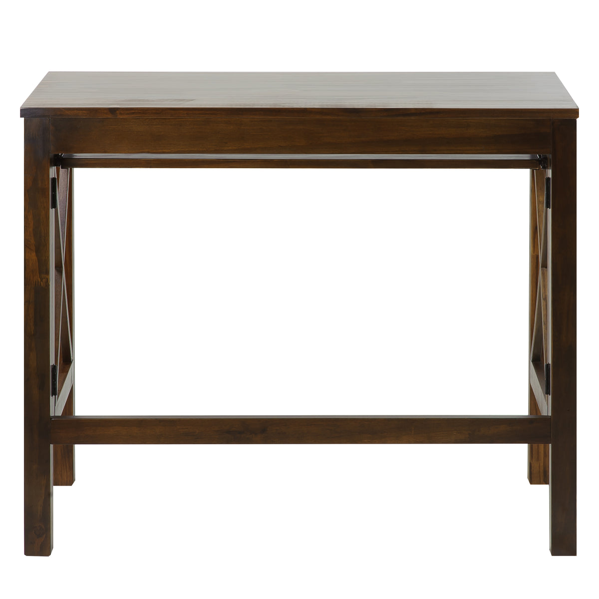 Montego Folding Desk With Pull-Out-Warm Brown