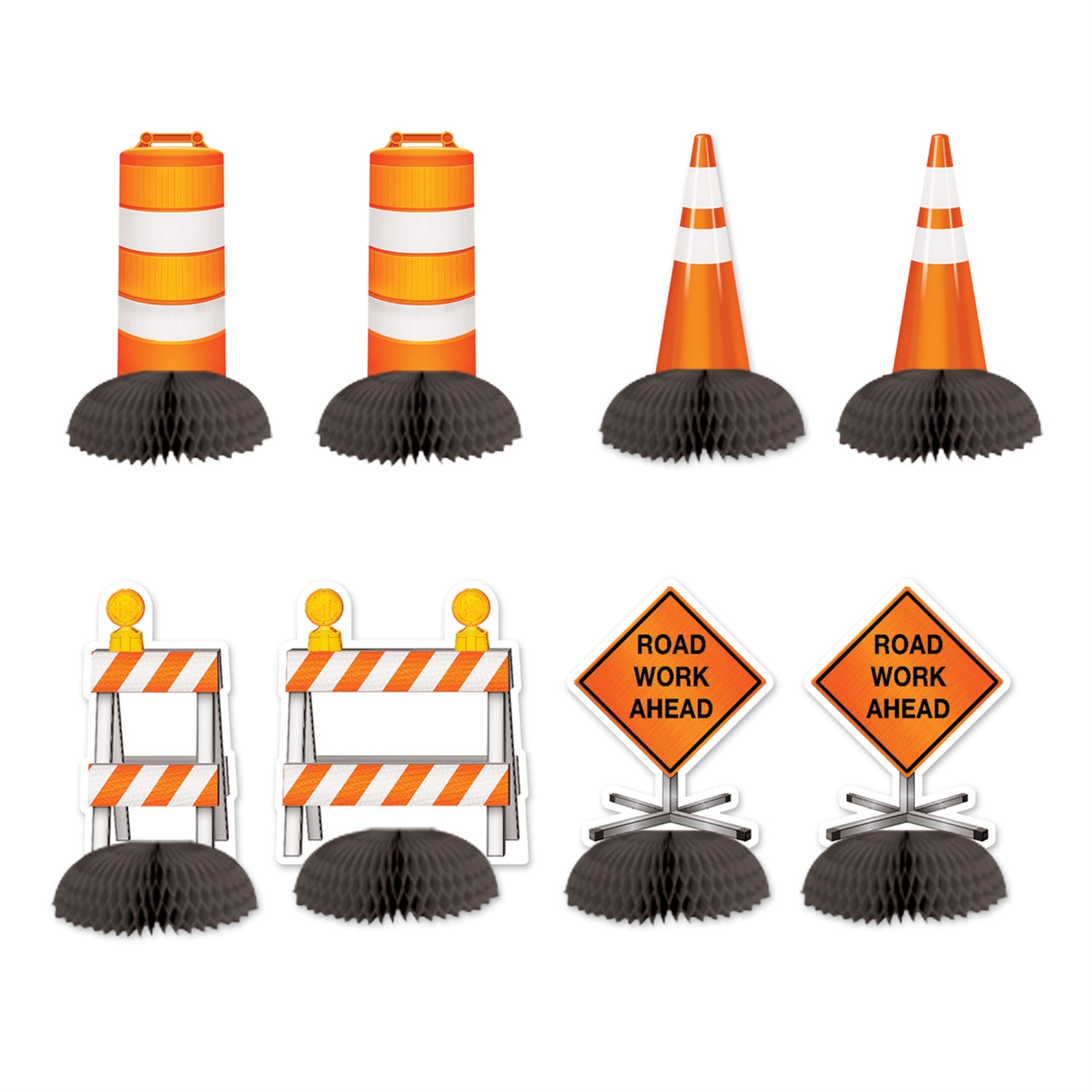 Construction Mini Centerpieces, (Pack Of 12)