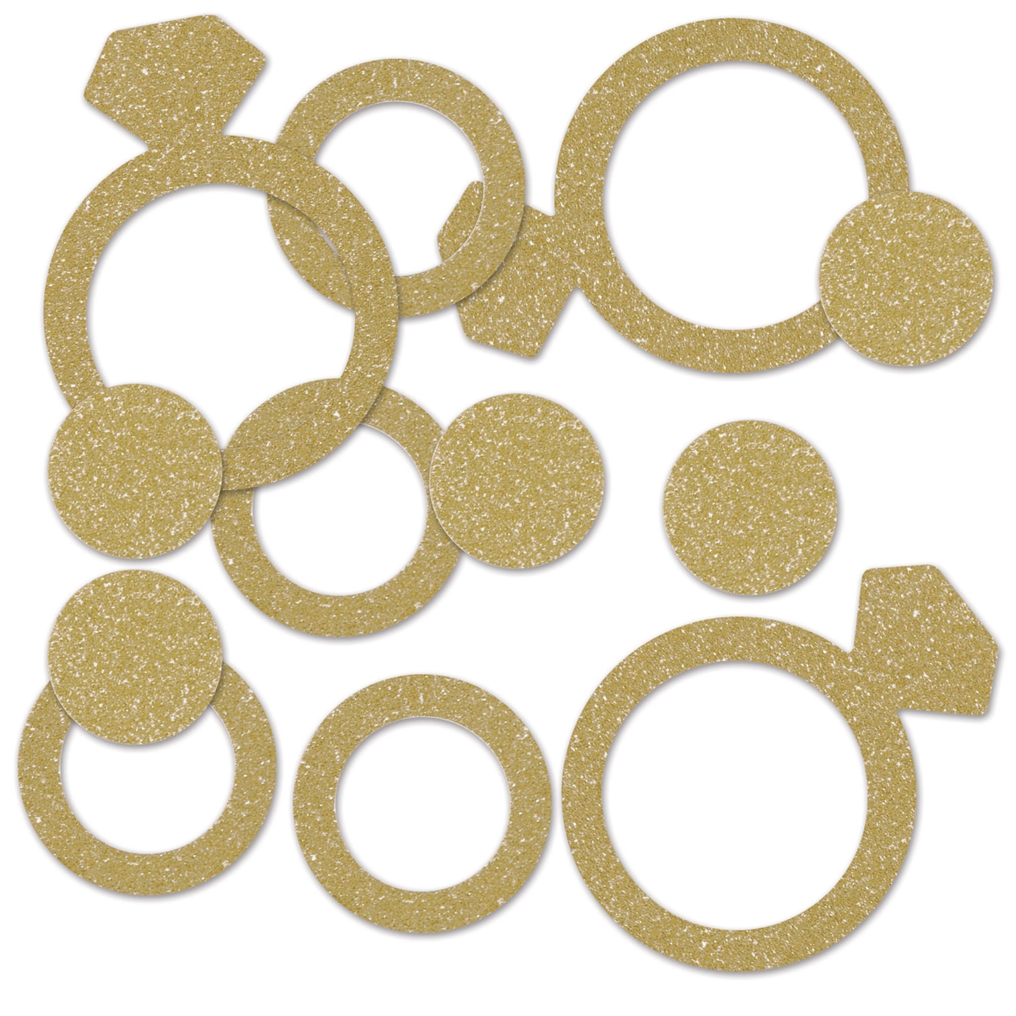 Diamond Ring Deluxe Sparkle Confetti, (Pack Of 12)