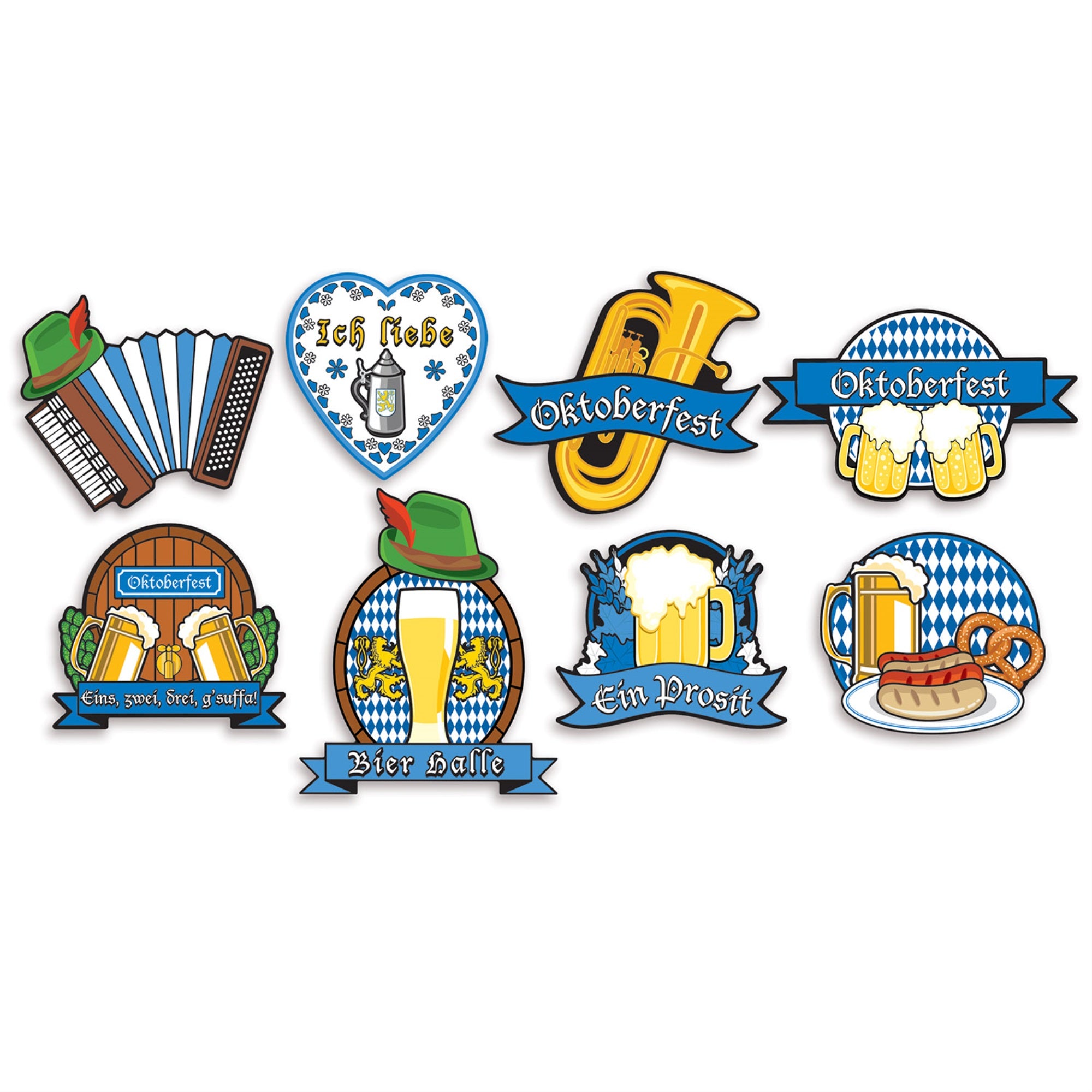 Oktoberfest Cutouts, (Pack Of 12)