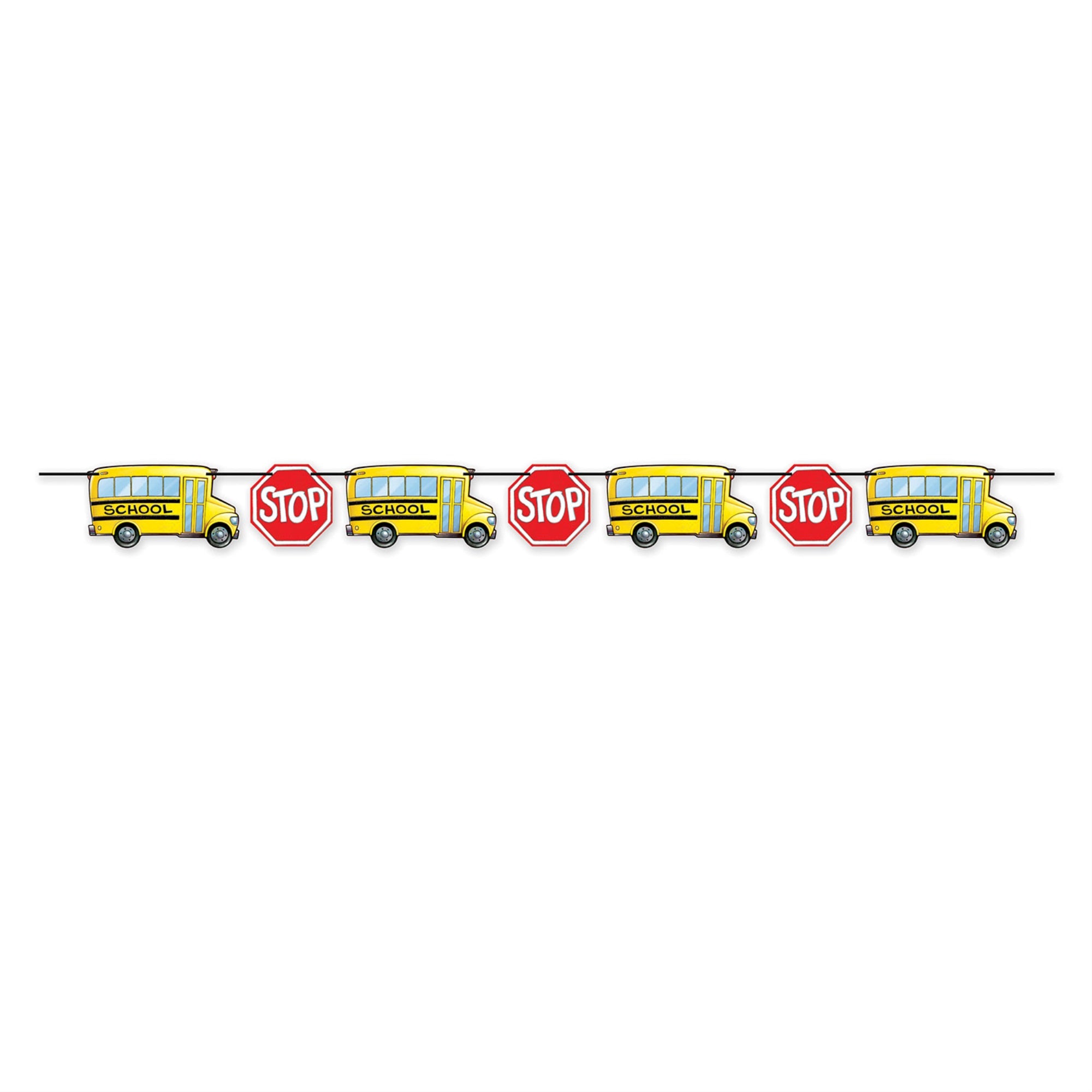 School Bus Streamer, (Pack Of 12)