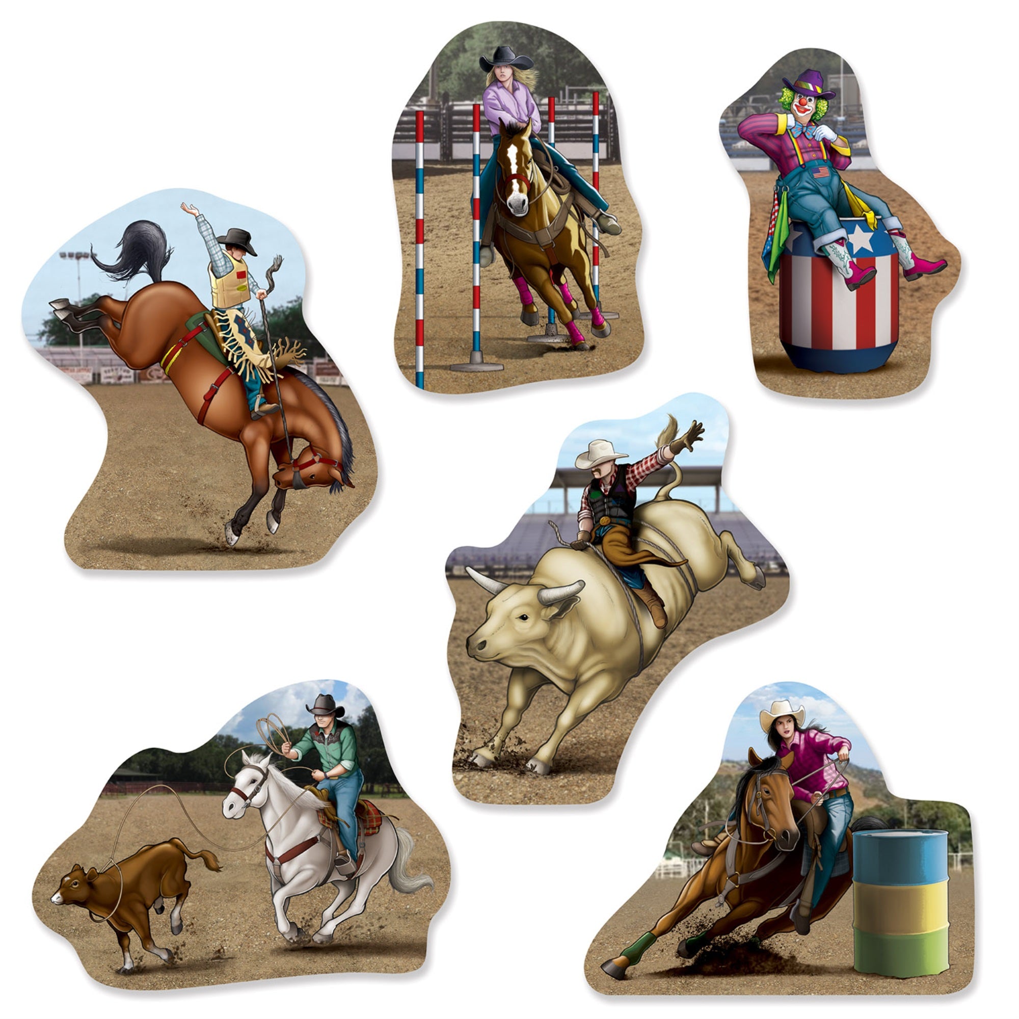 Rodeo Cutouts, (Pack Of 12)