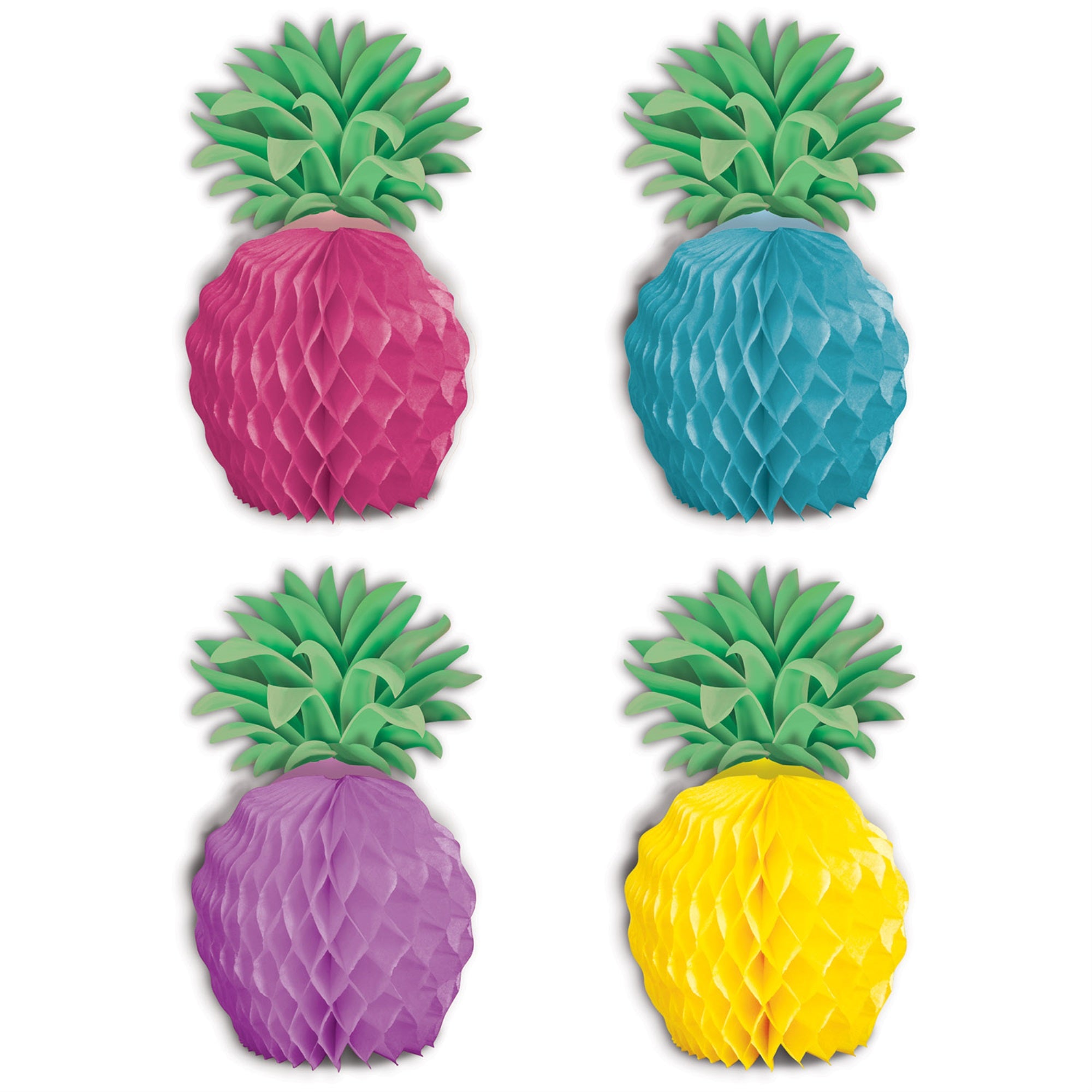 Pineapple Mini Centerpieces, (Pack Of 12)
