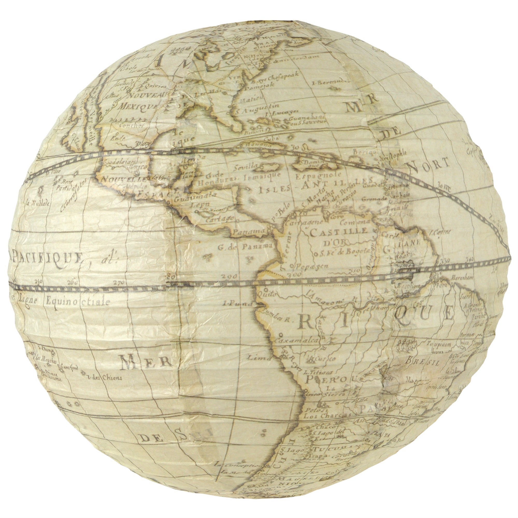 Around The World Paper Lantern, (Pack Of 12)